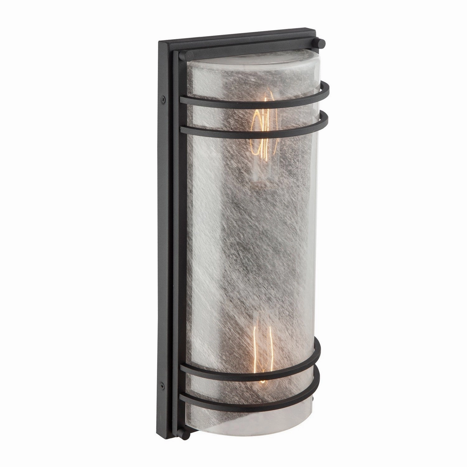 Keswick Two Light Outdoor Wall Sconce Black