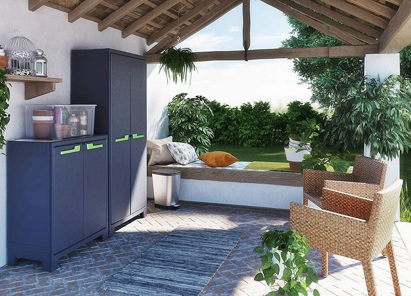 Keter Moby Outdoor Low Cabinet