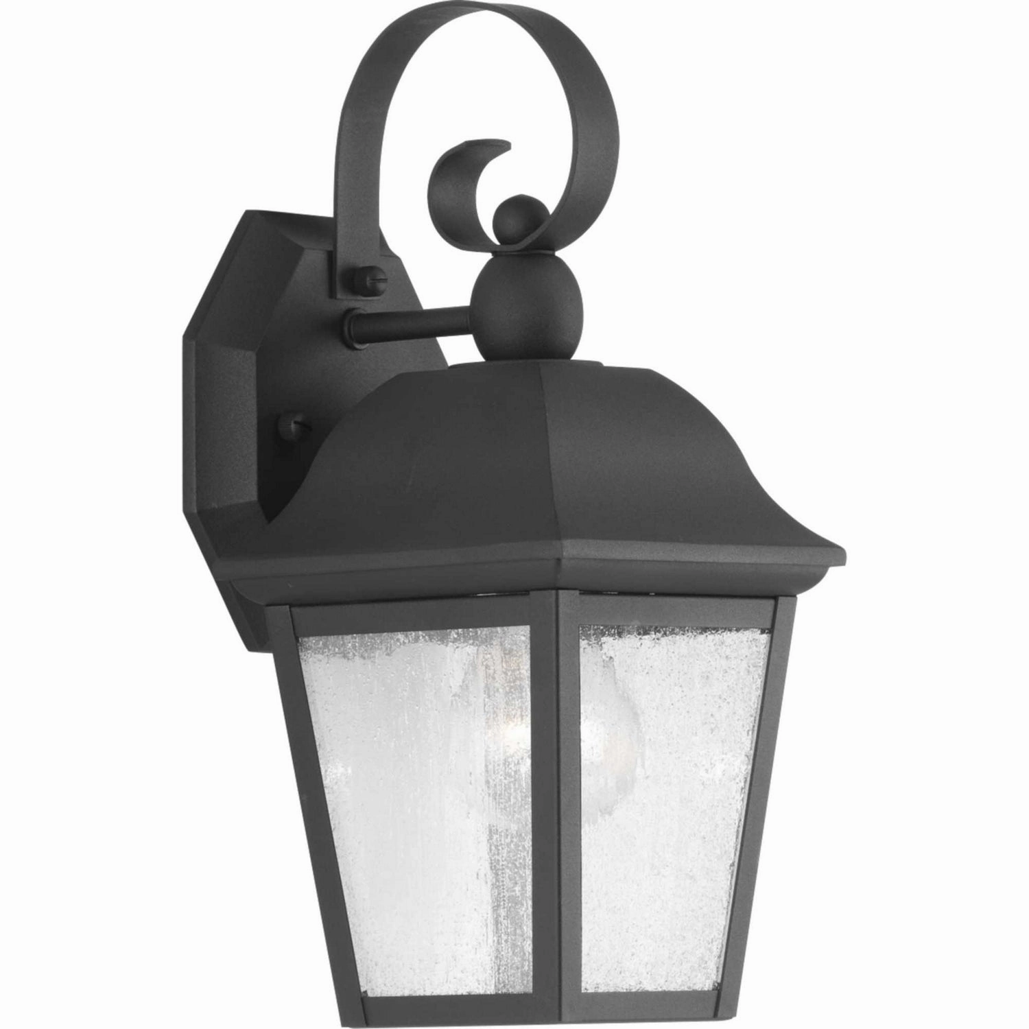 Kiawah One Light Wall Lantern BlackOutdoor wall sconces with motion sensor
