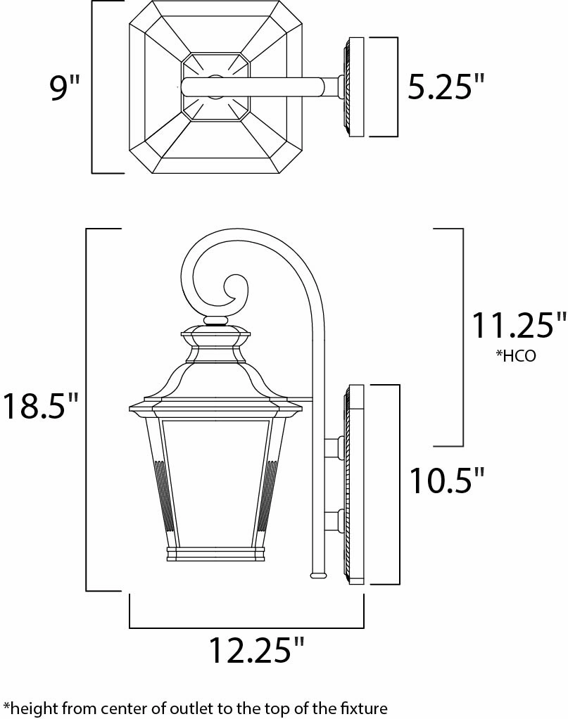 Knoxville LED LED Outdoor Wall Sconce Bronze