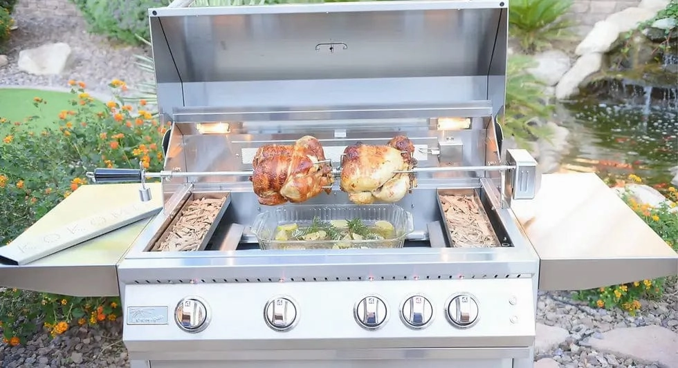 Kokomo Grills 32-inch 4 Burner Built-In BBQ Gas Grill with Back Burner - KO-BAK4BG