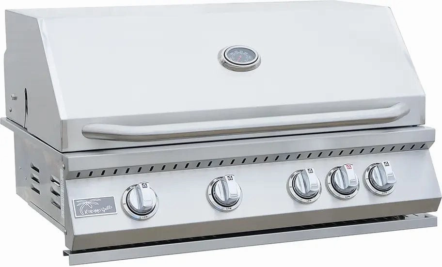 Kokomo Grills 32-inch 4 Burner Built-In BBQ Gas Grill with Back Burner - KO-BAK4BG large capacity charcoal BBQ grills