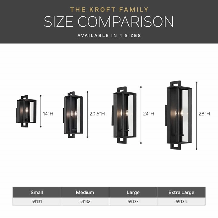 Kroft 24" 2-Light Outdoor Wall Light