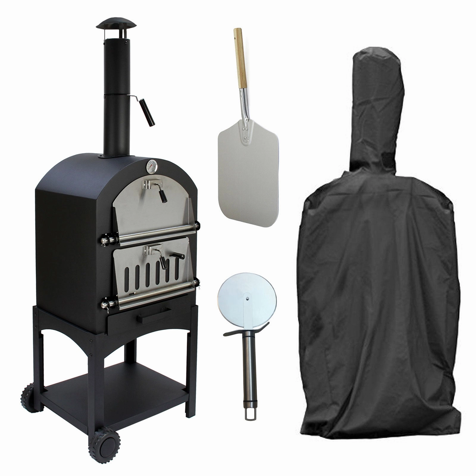 KuKoo Outdoor Pizza Oven & Cover luxury outdoor cooking system setup