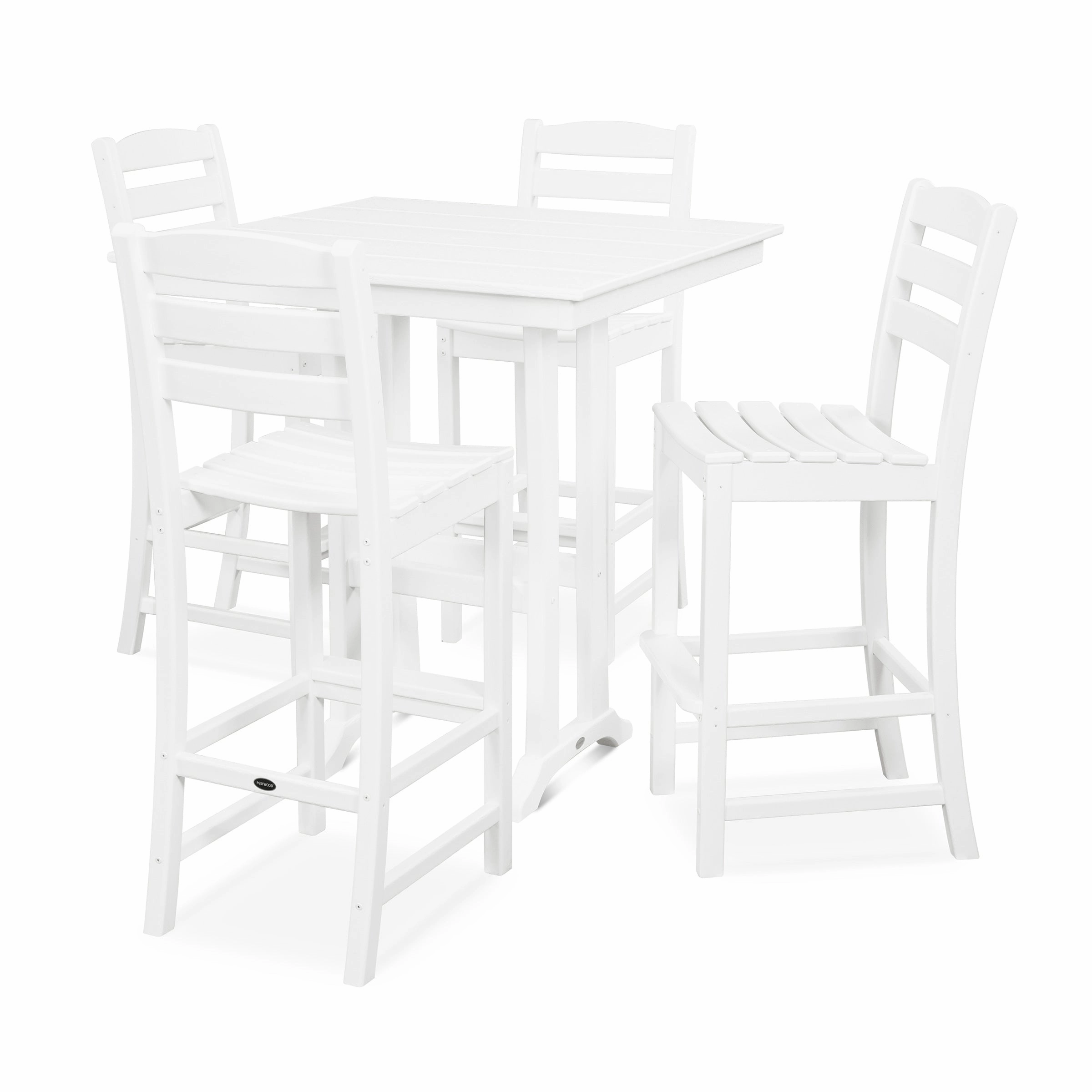 La Casa Caf 5-Piece Bar SetHDPE eco-friendly polywood furniture set