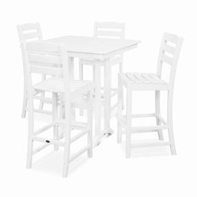 La Casa Caf 5-Piece Bar SetHDPE eco-friendly polywood furniture set