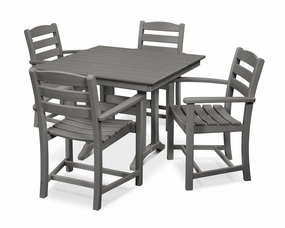 La Casa Caf 5-Piece Farmhouse Trestle Arm Chair Dining Setoutdoor patio furniture set