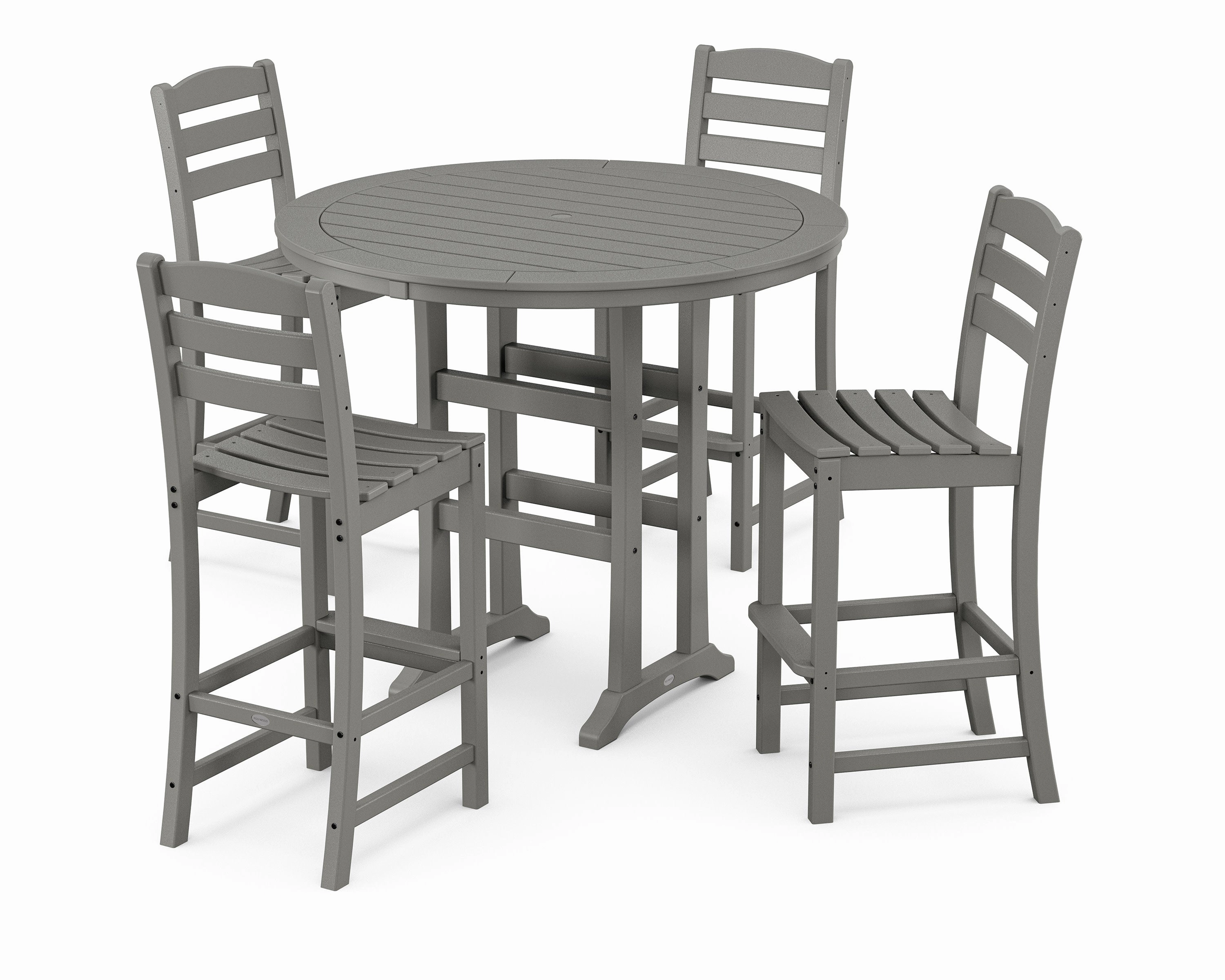 La Casa Caf 5-Piece Side Chair Bar Dining Setoutdoor patio furniture set