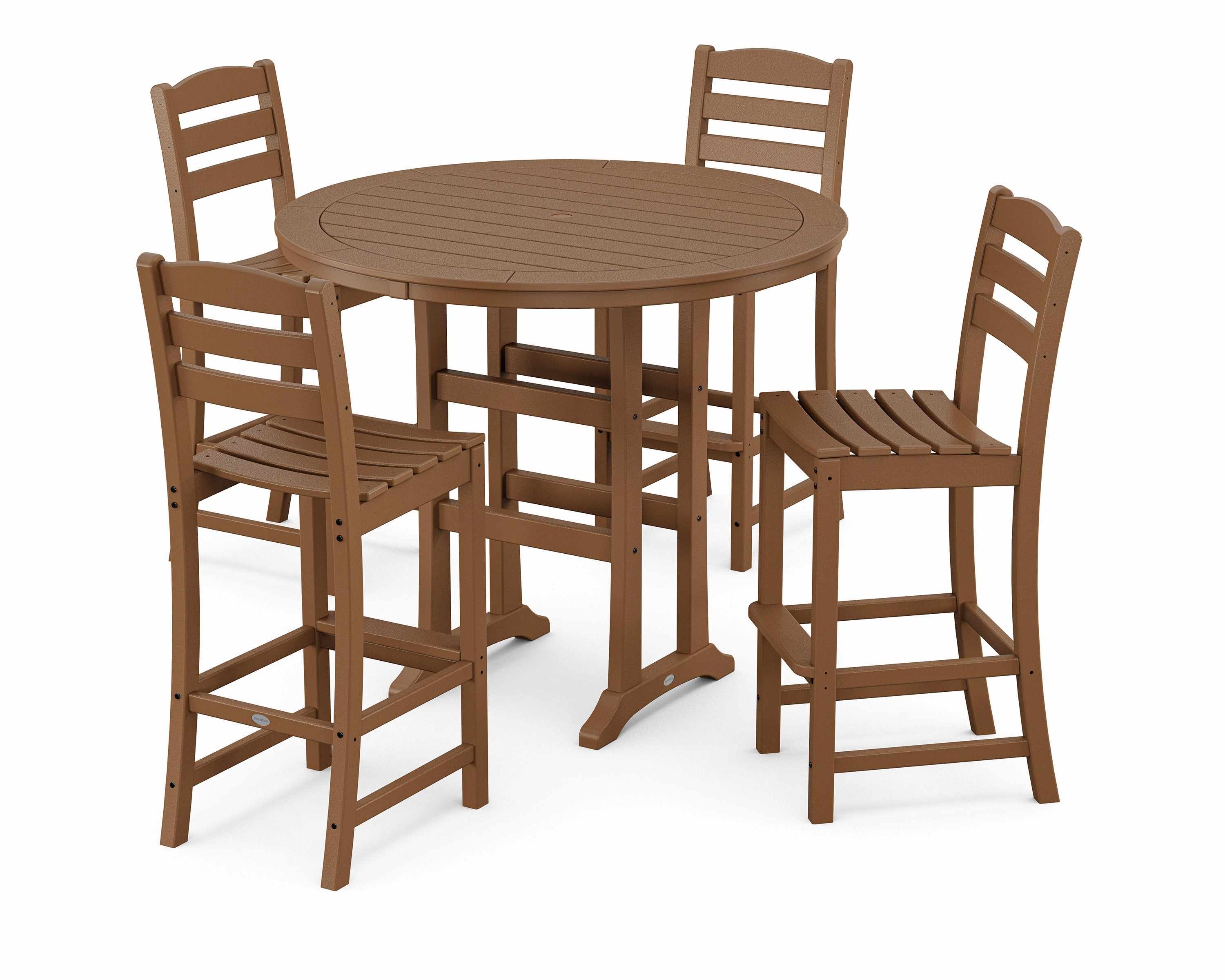 La Casa Caf 5-Piece Side Chair Bar Dining Set
