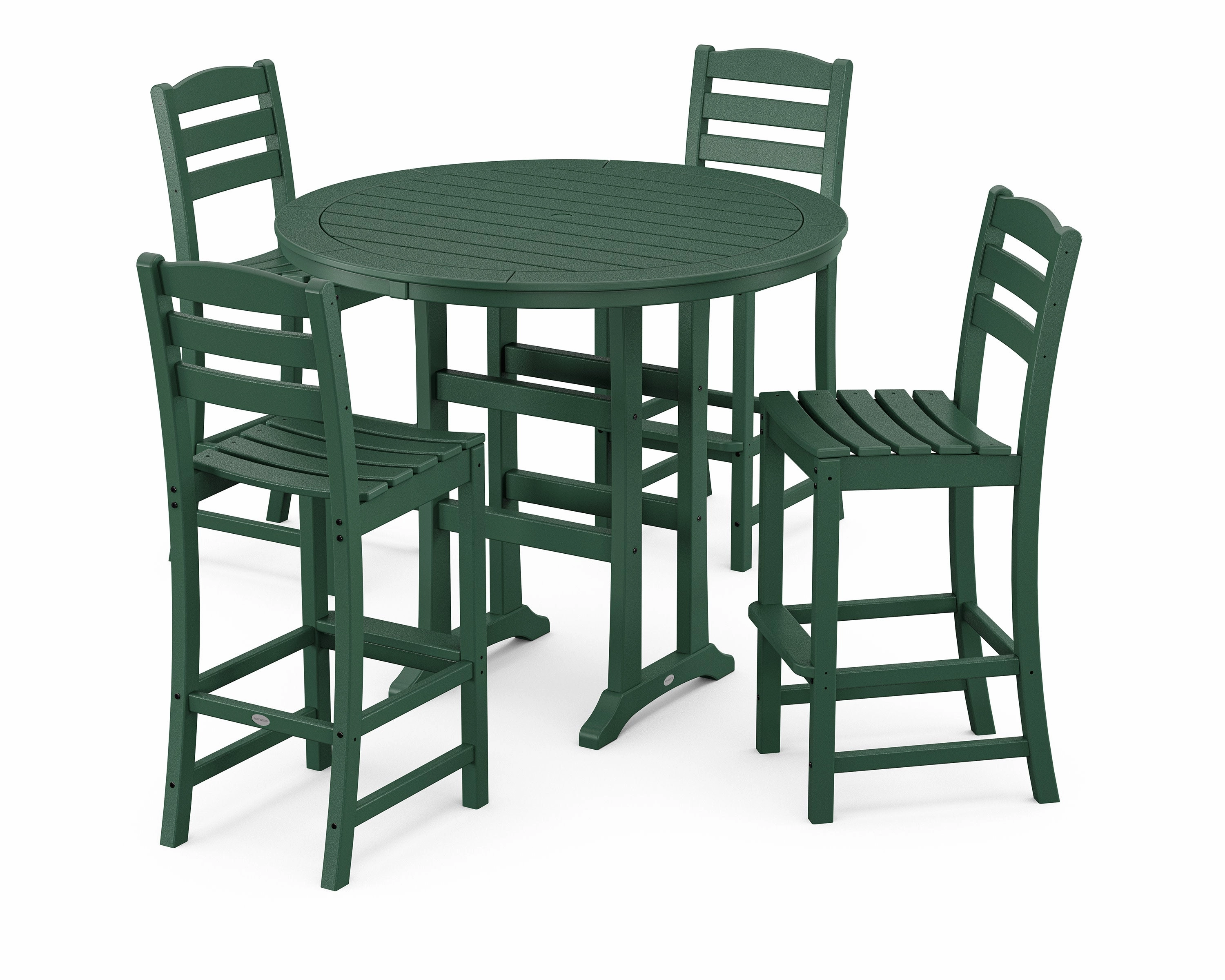 La Casa Caf 5-Piece Side Chair Bar Dining Set