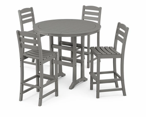 La Casa Caf 5-Piece Side Chair Bar Dining Setoutdoor patio furniture set