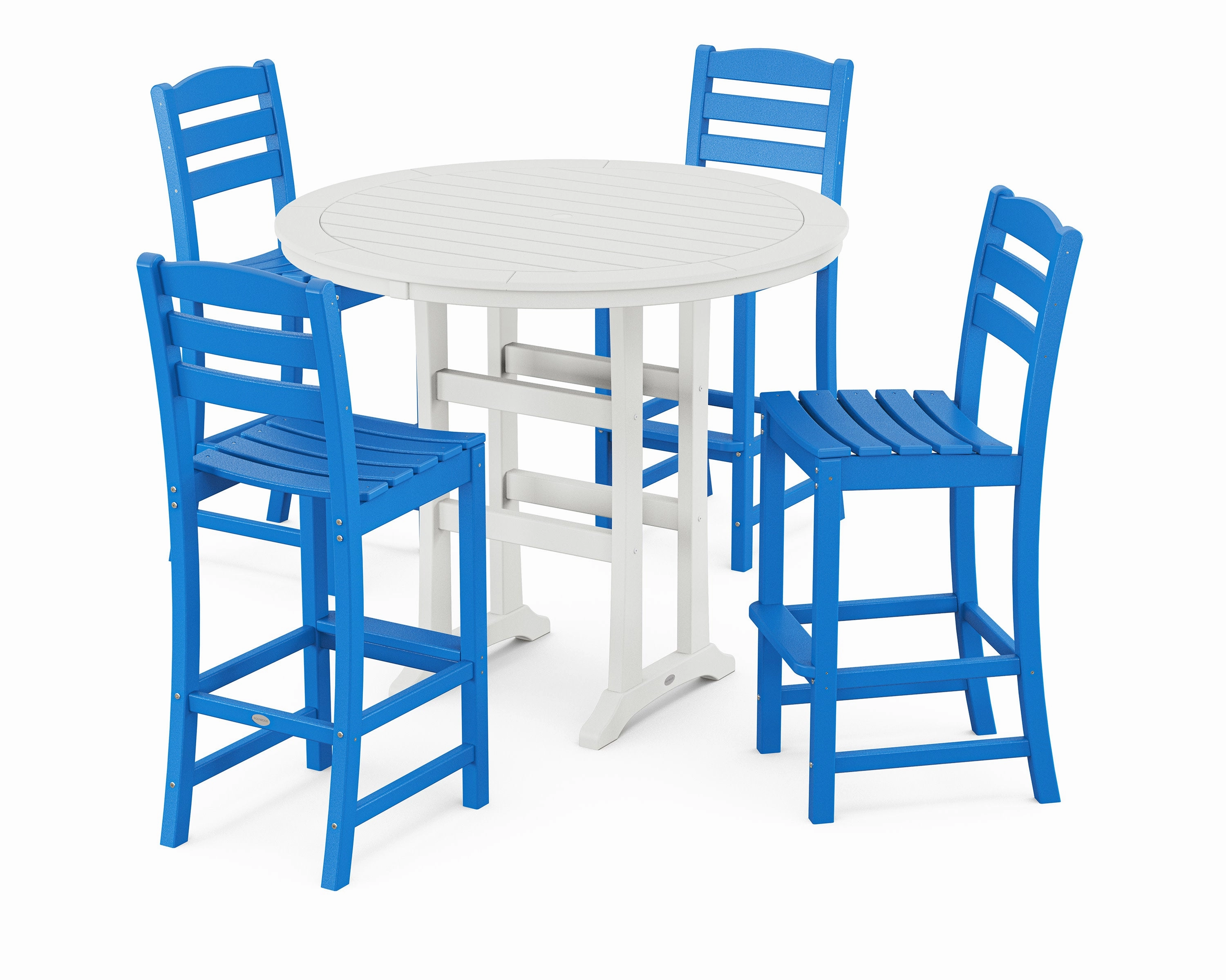 La Casa Caf 5-Piece Side Chair Bar Dining Set