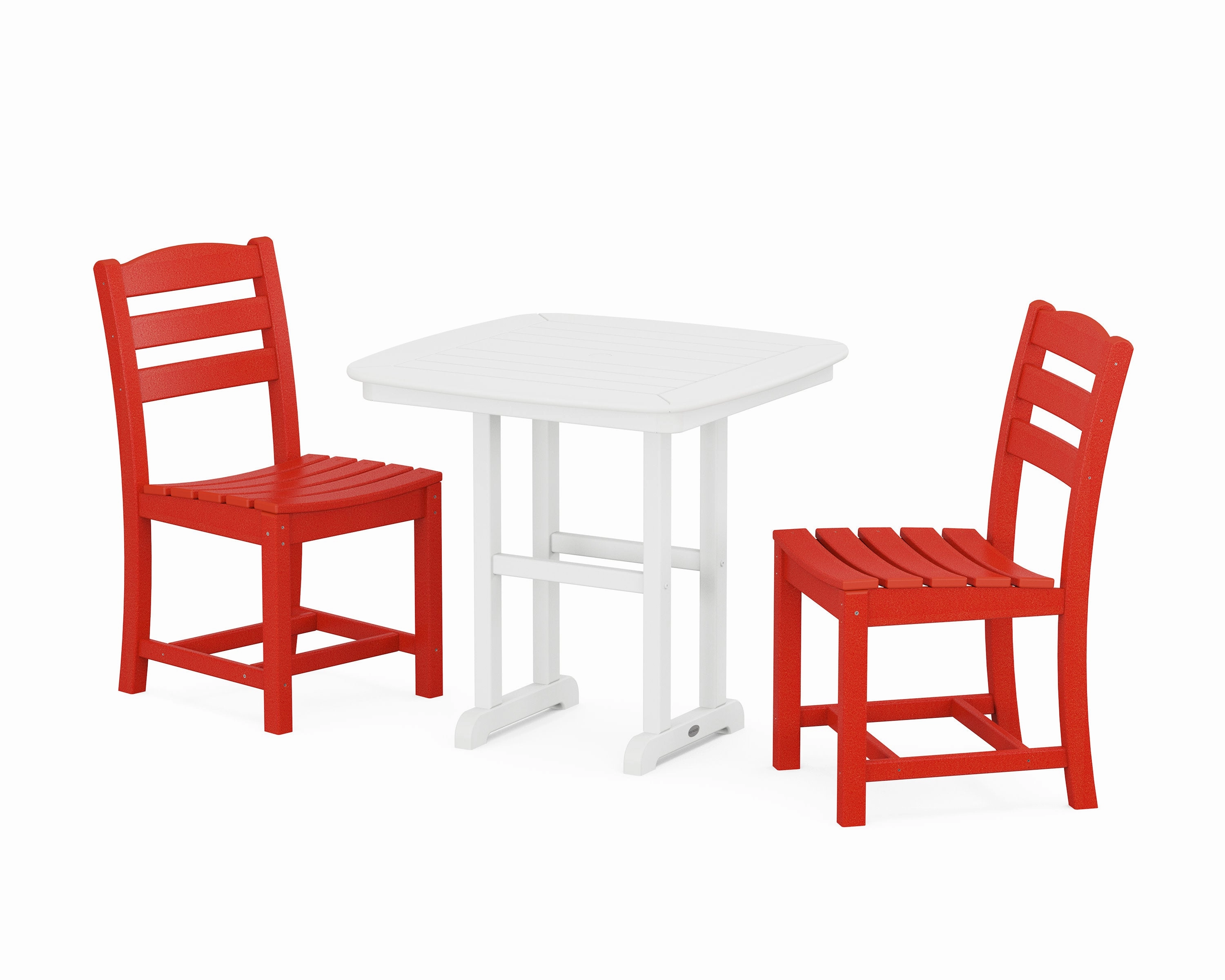 La Casa Caf Side Chair 3-Piece Dining Set