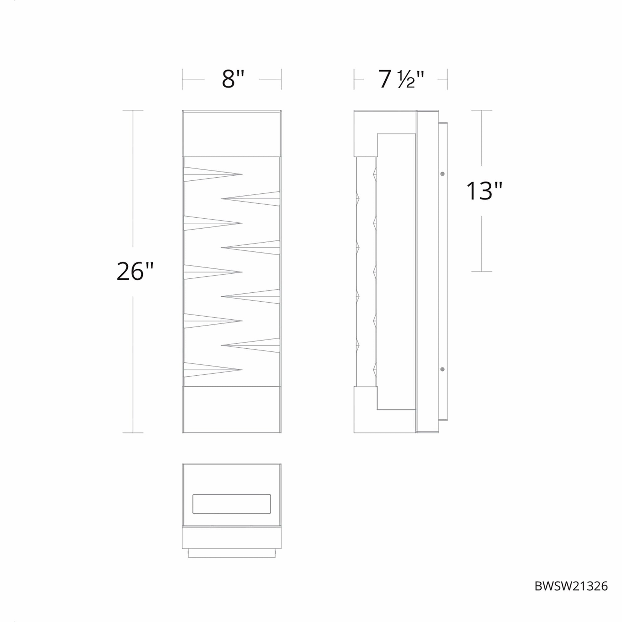 Labrynth 26" LED Outdoor Wall Sconce
