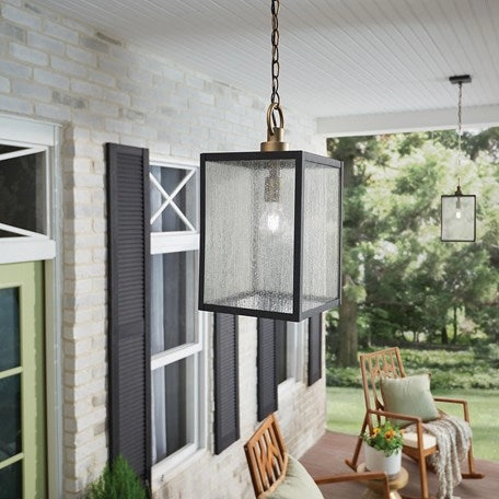 Lahden 17.25" 1-Light Outdoor Convertible Pendant/Semi Flush