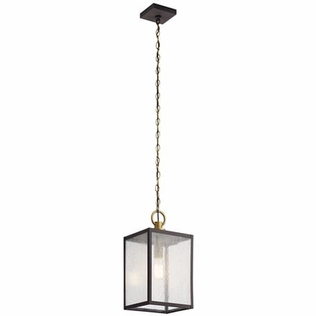 Lahden 17.25" 1-Light Outdoor Convertible Pendant/Semi Flush