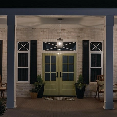 Lahden 17.25" 1-Light Outdoor Convertible Pendant/Semi Flush