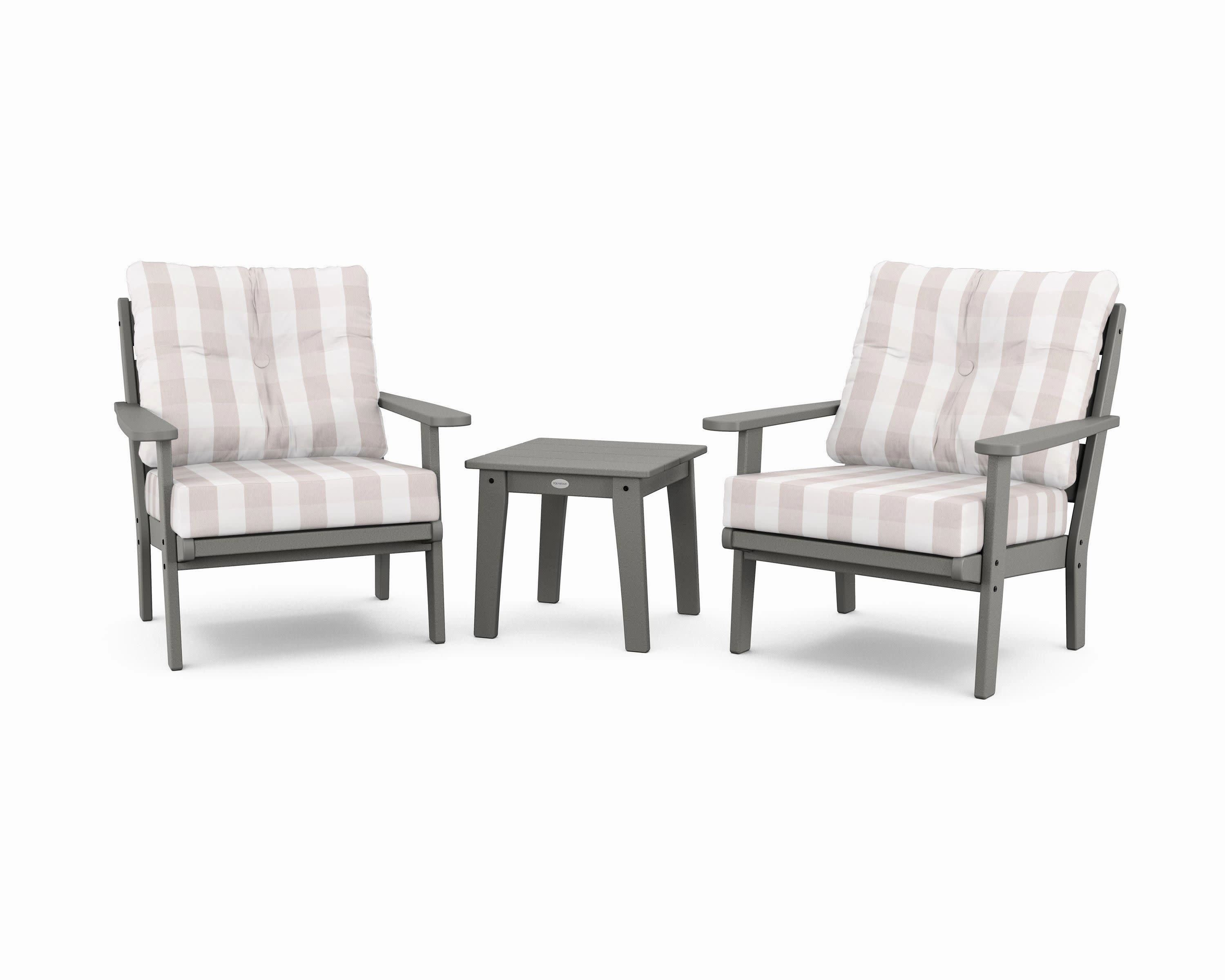 Lakeside 3-Piece Deep Seating Chair Set