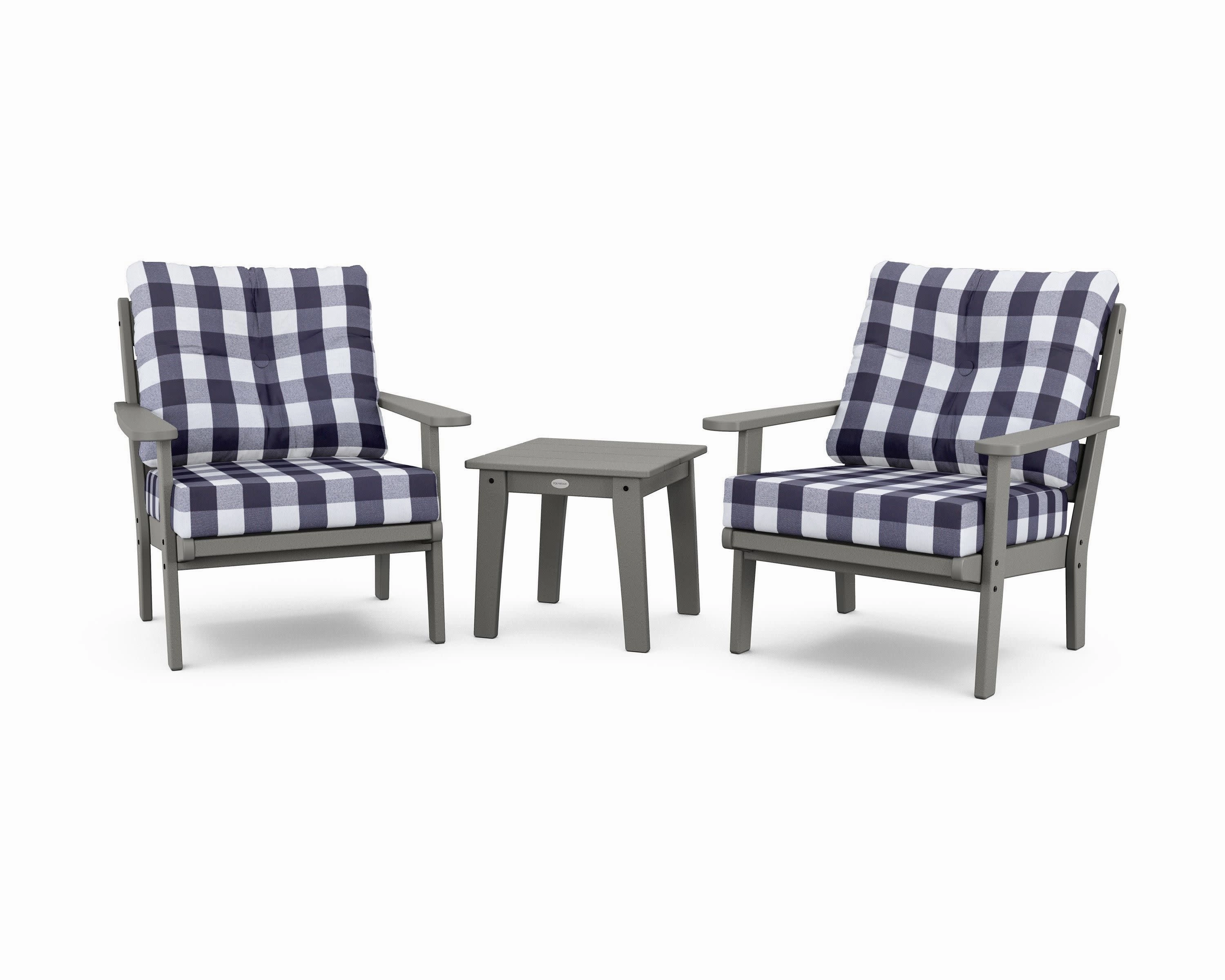 Lakeside 3-Piece Deep Seating Chair Set