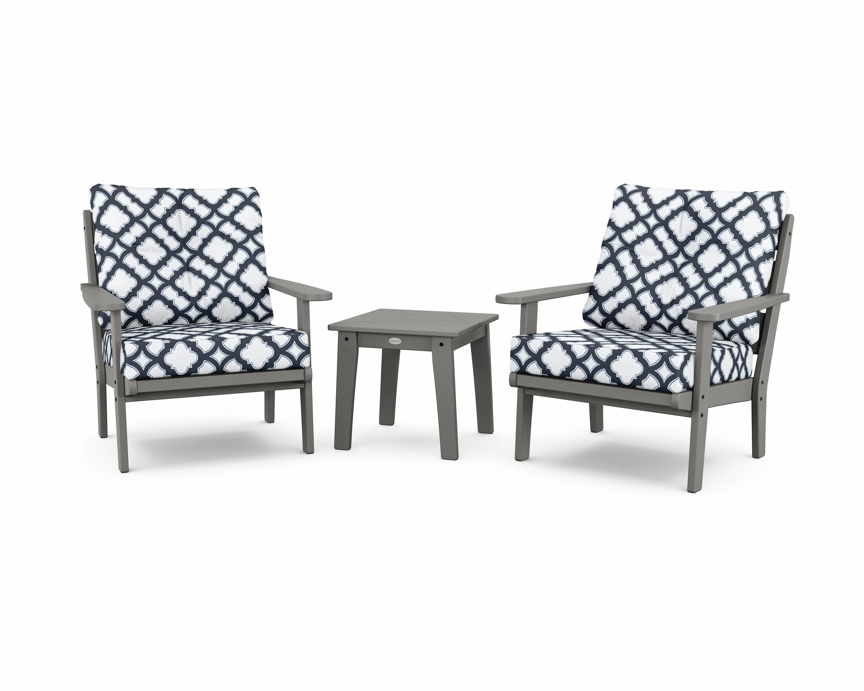 Lakeside 3-Piece Deep Seating Chair Set