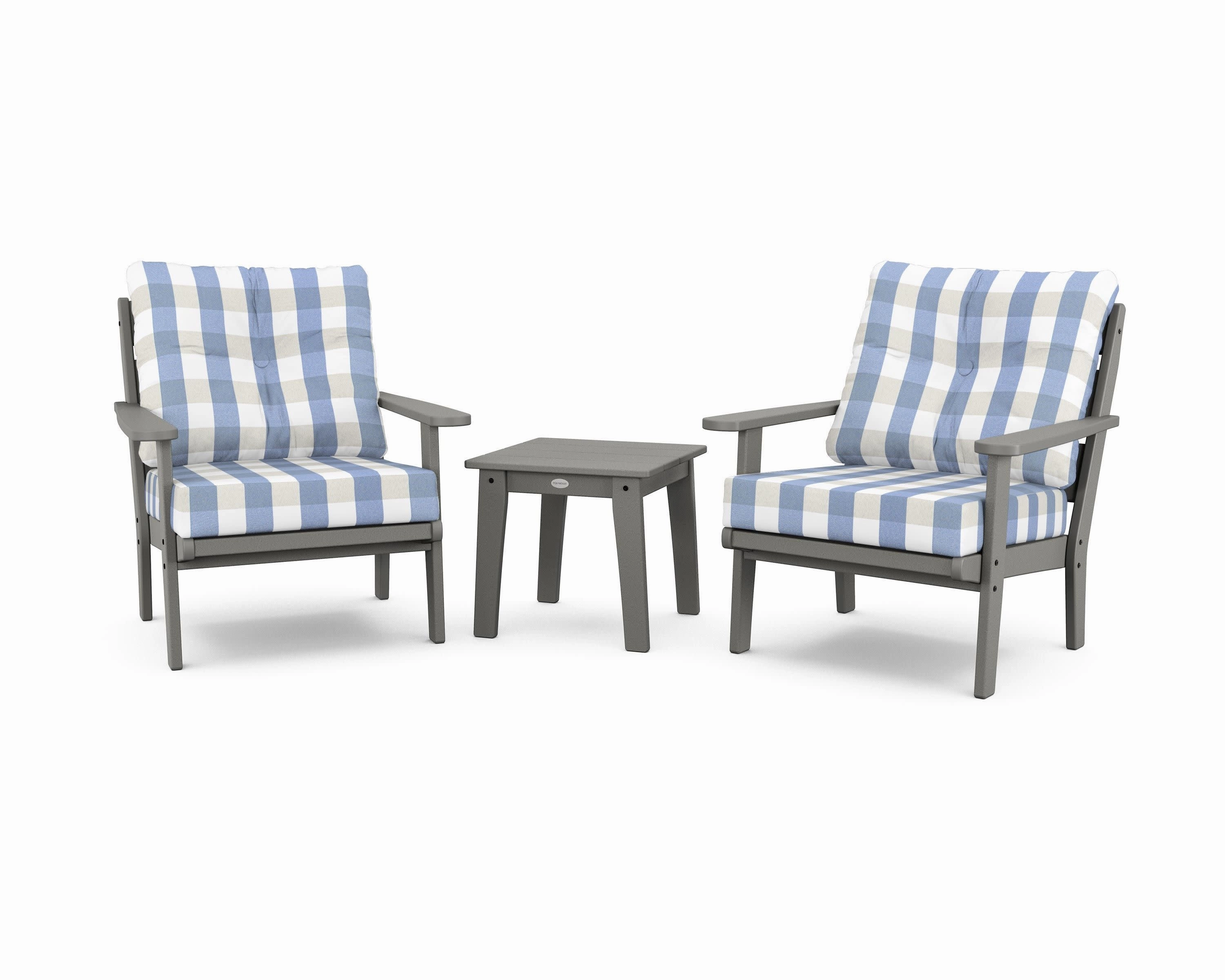 Lakeside 3-Piece Deep Seating Chair Set