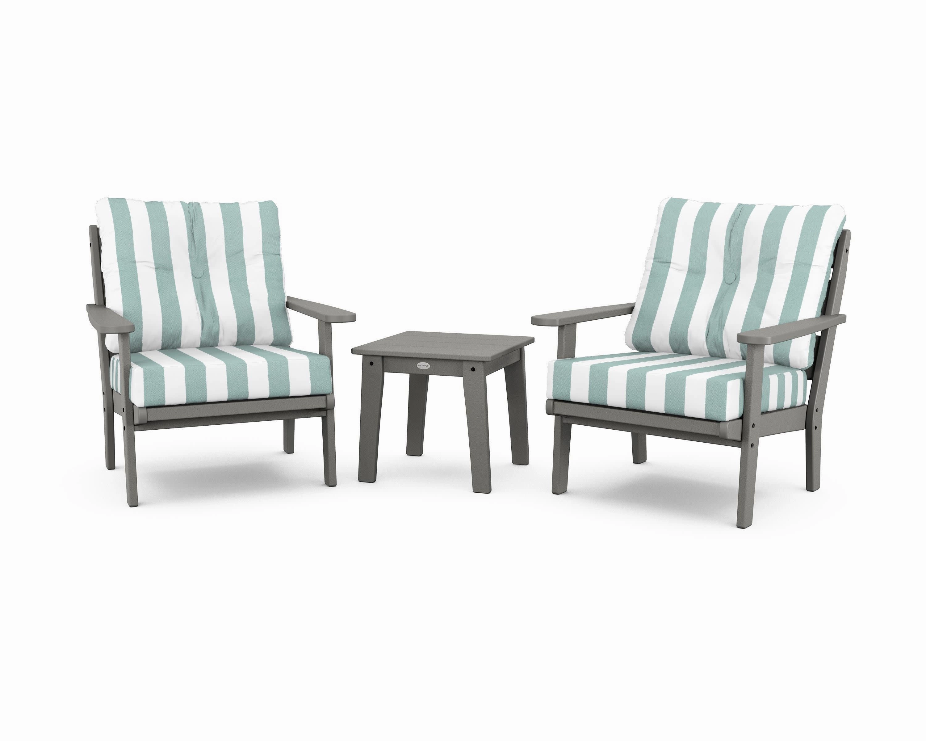 Lakeside 3-Piece Deep Seating Chair Set