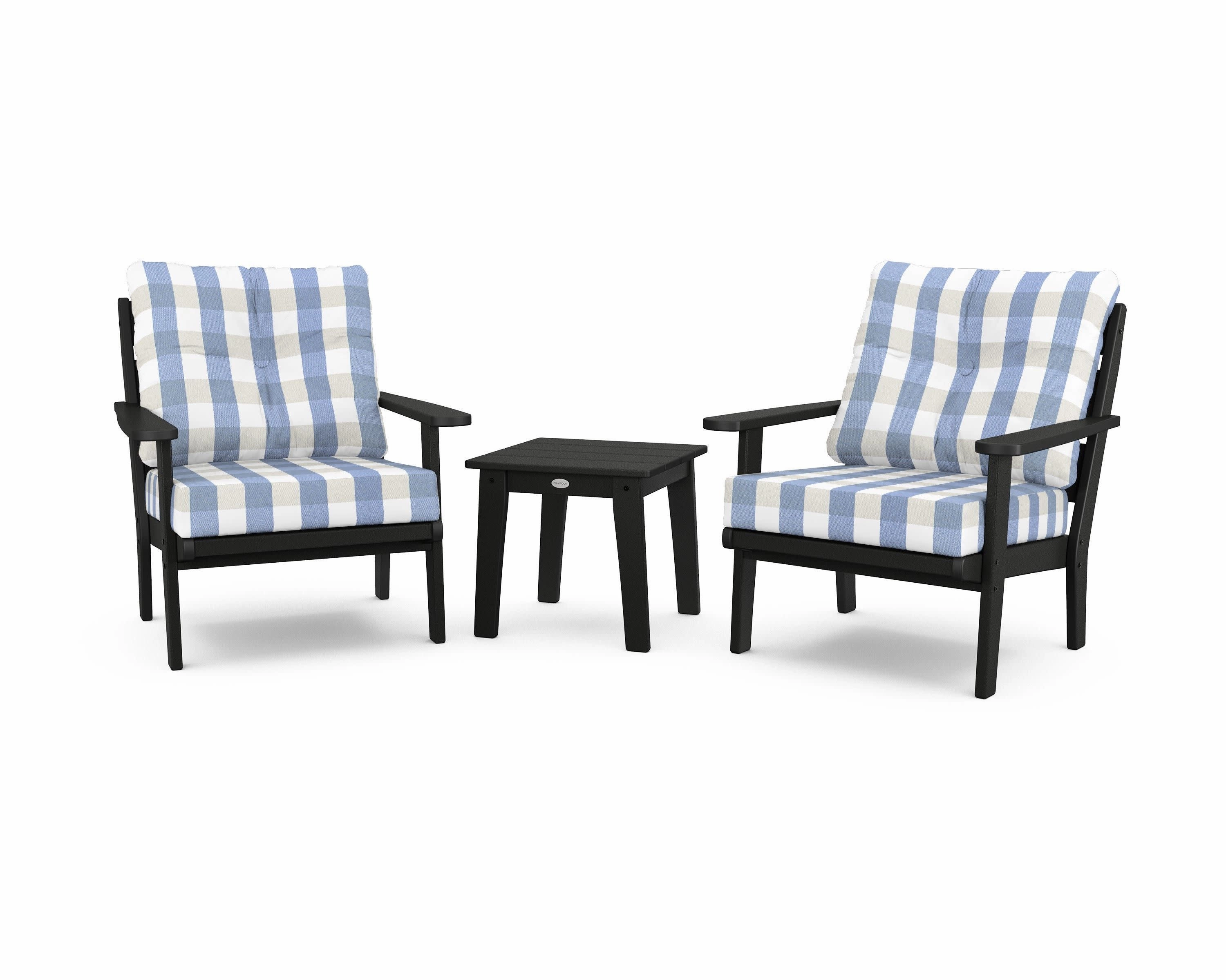 Lakeside 3-Piece Deep Seating Chair Set