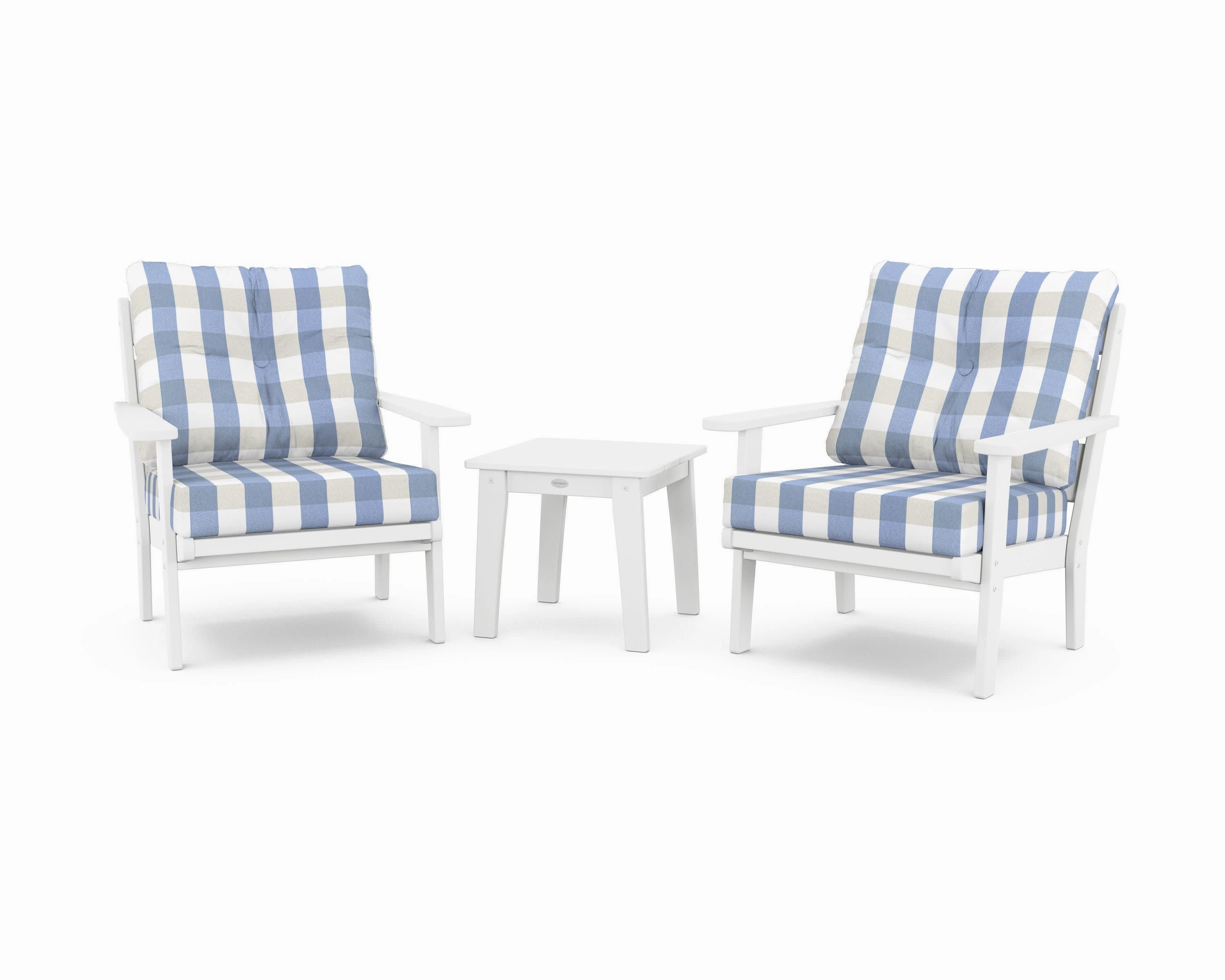 Lakeside 3-Piece Deep Seating Chair Set