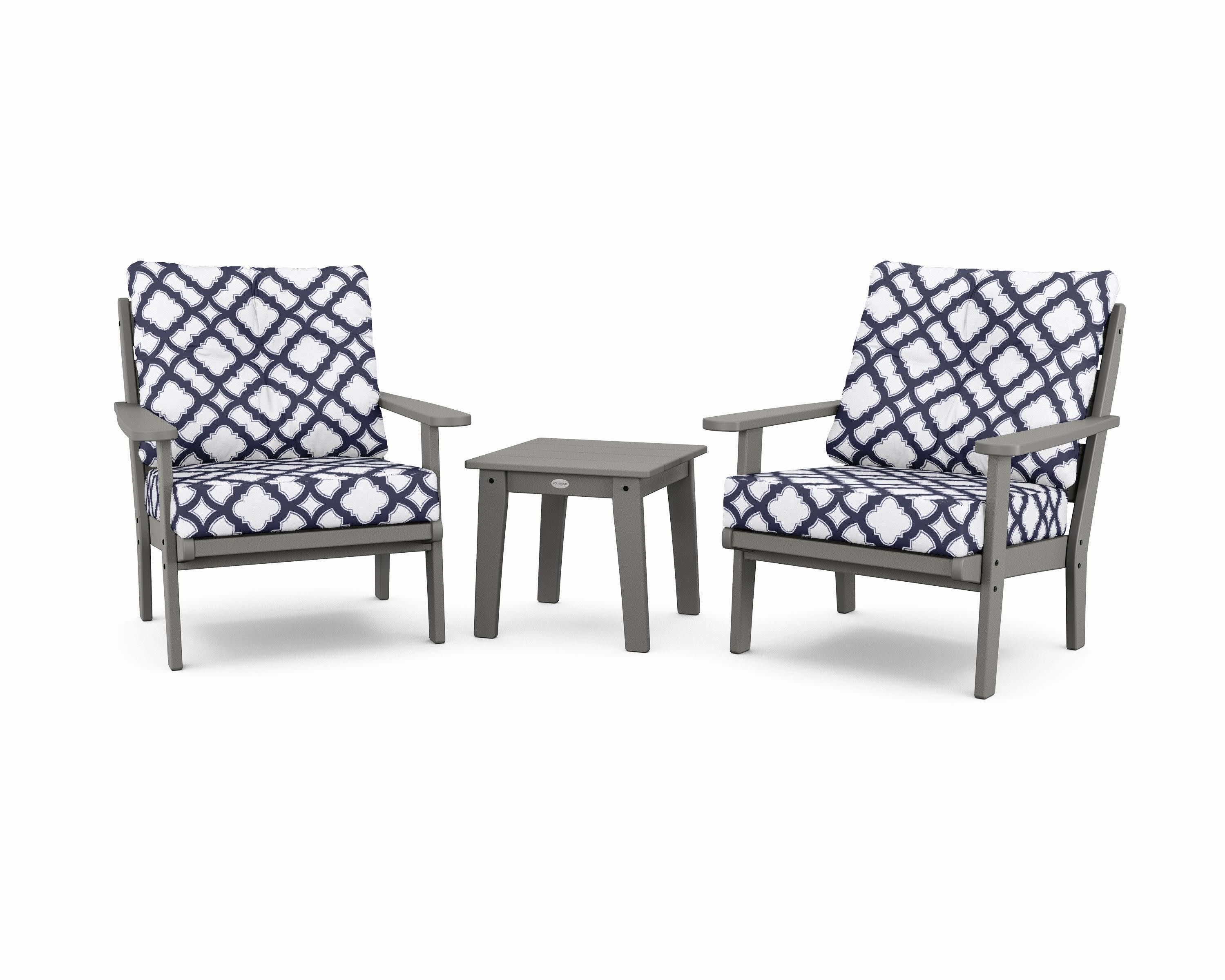 Lakeside 3-Piece Deep Seating Chair Set