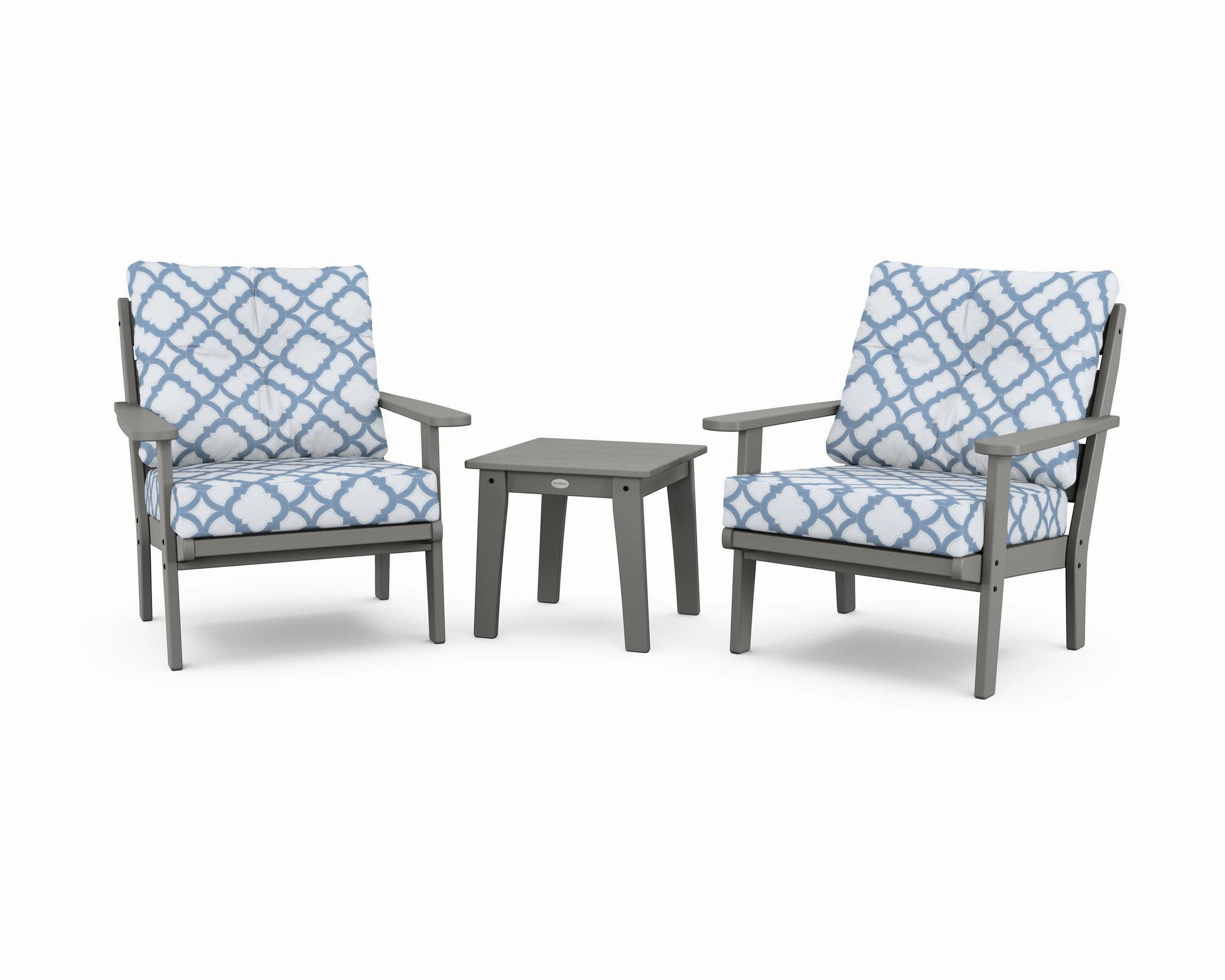 Lakeside 3-Piece Deep Seating Chair Set