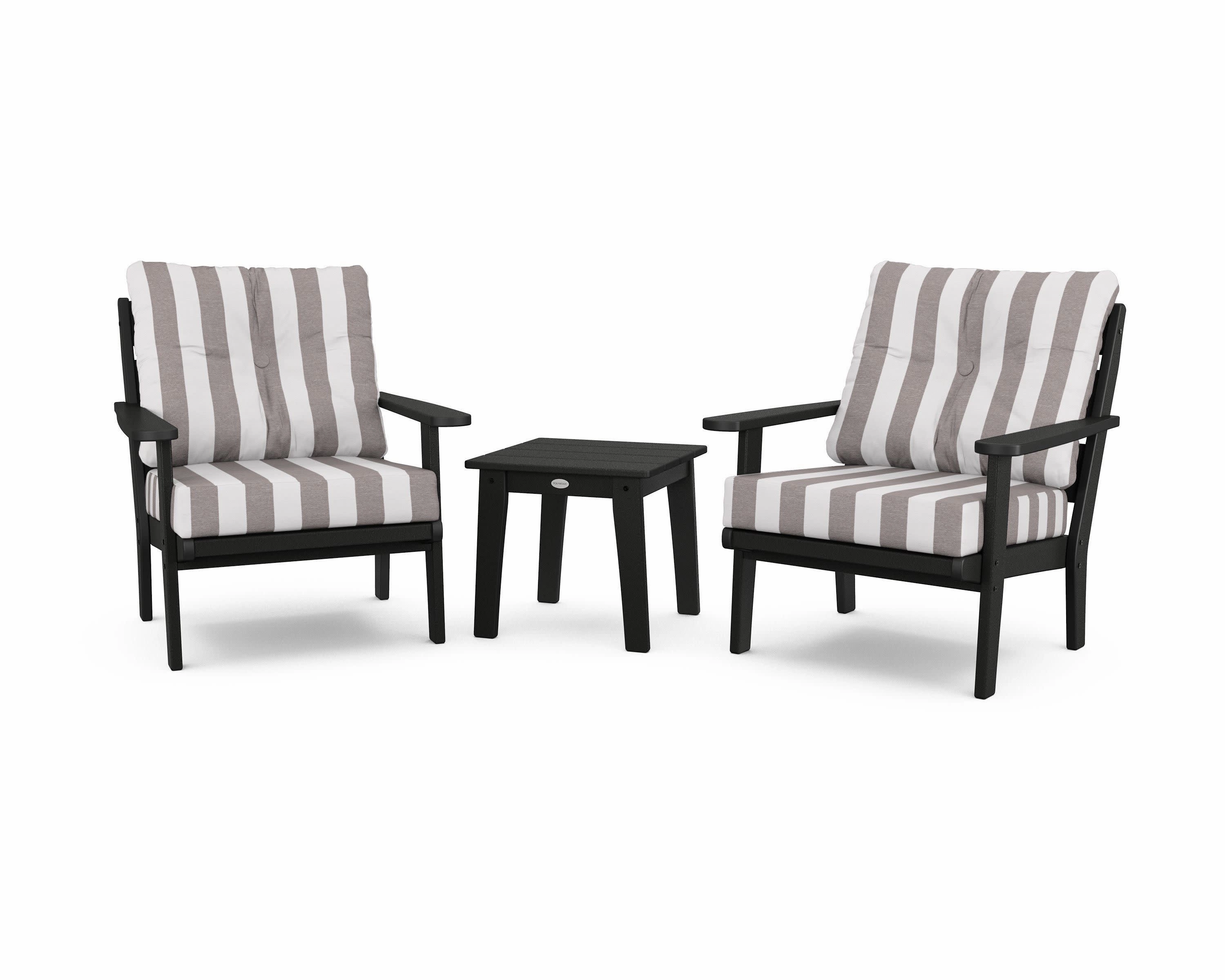 Lakeside 3-Piece Deep Seating Chair Set