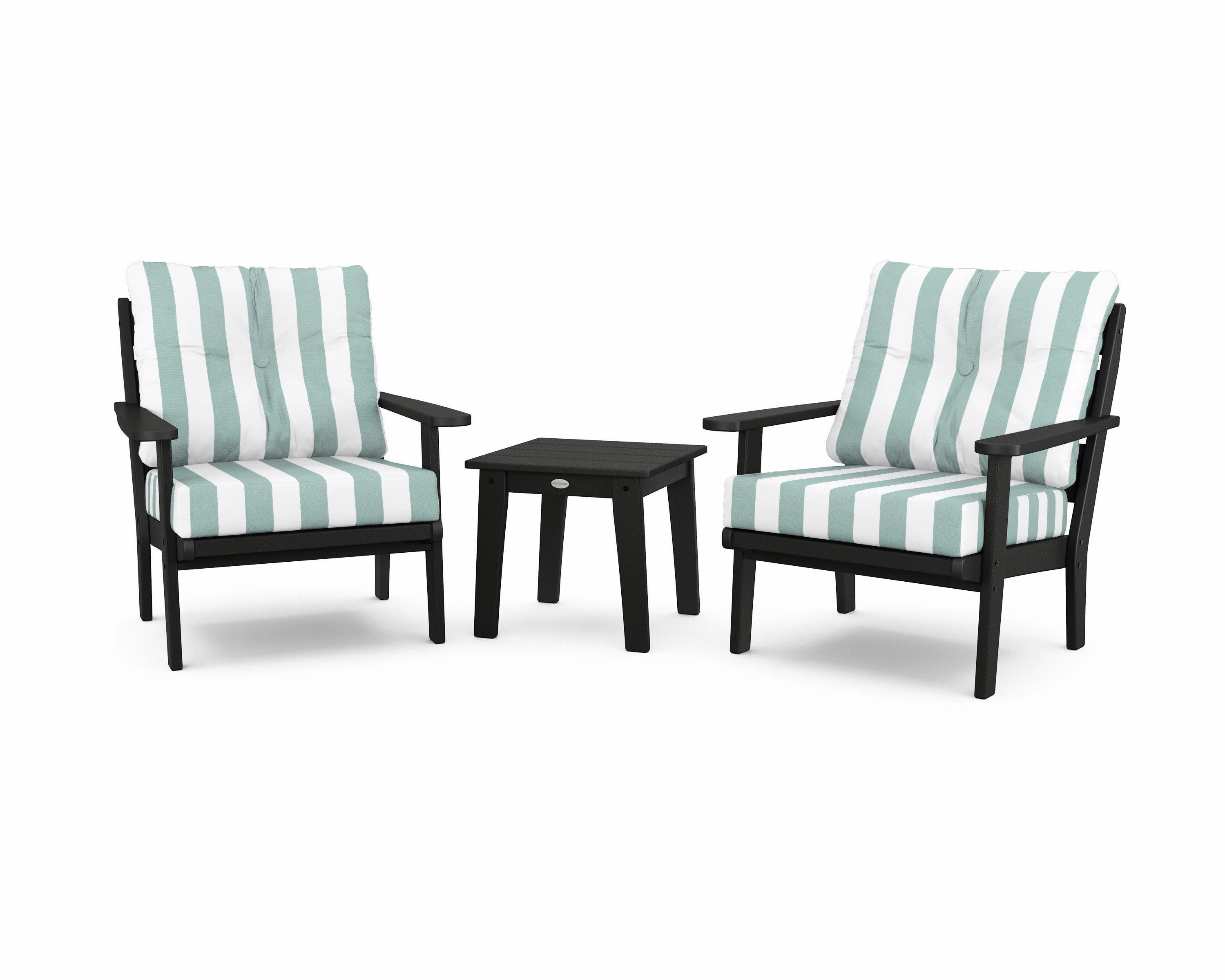 Lakeside 3-Piece Deep Seating Chair Set
