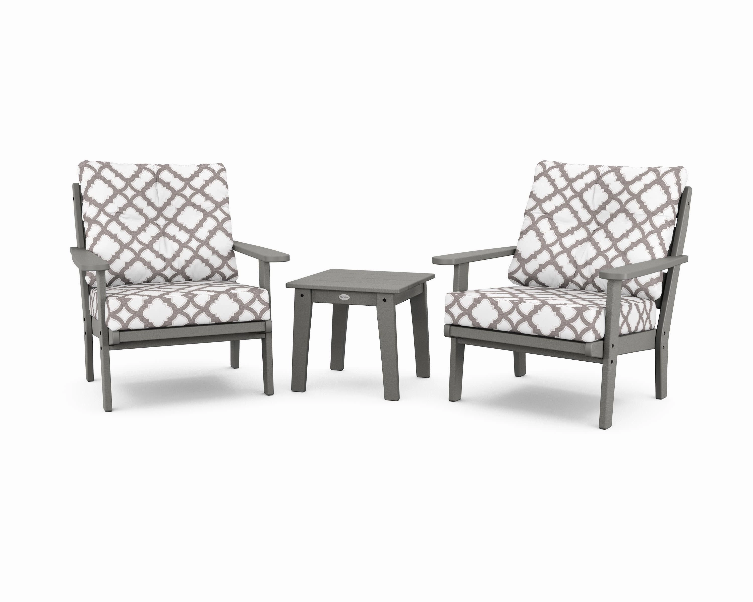 Lakeside 3-Piece Deep Seating Chair Set