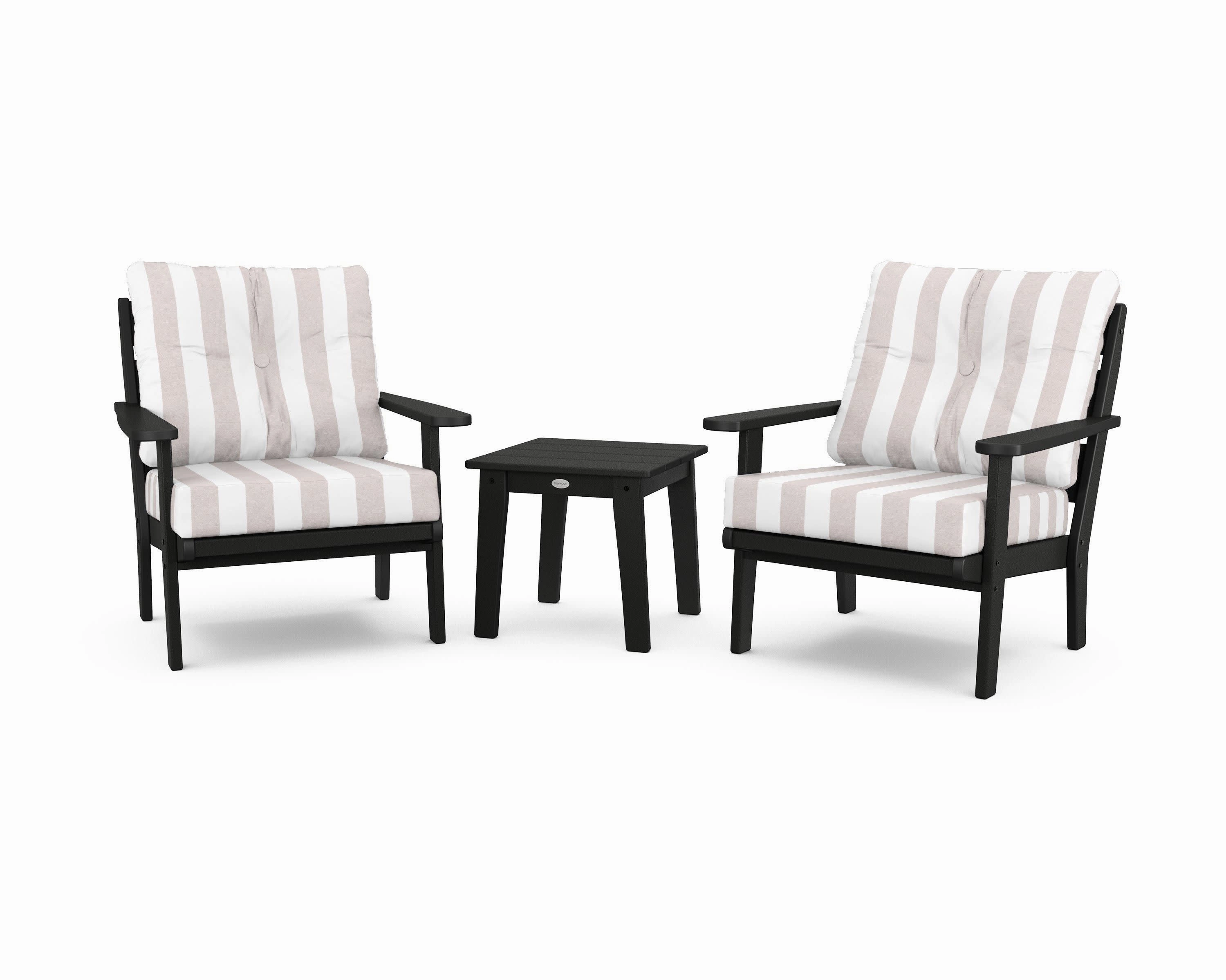Lakeside 3-Piece Deep Seating Chair Set