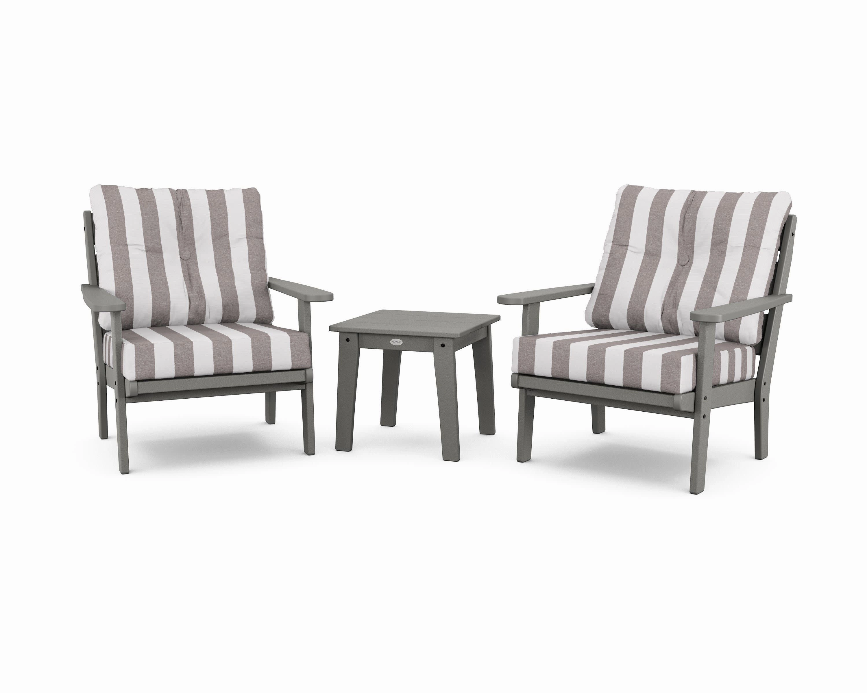 Lakeside 3-Piece Deep Seating Chair Set