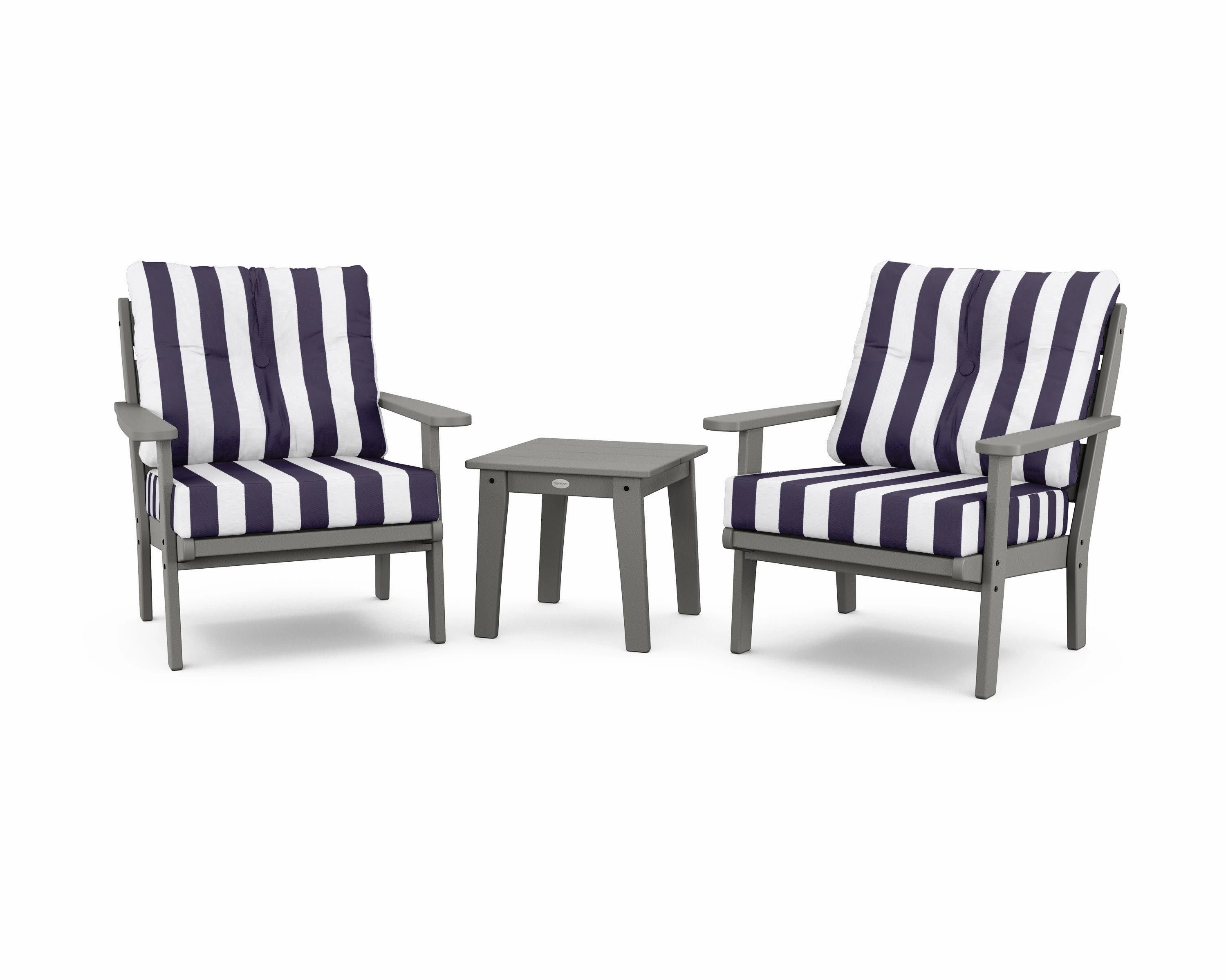 Lakeside 3-Piece Deep Seating Chair Set