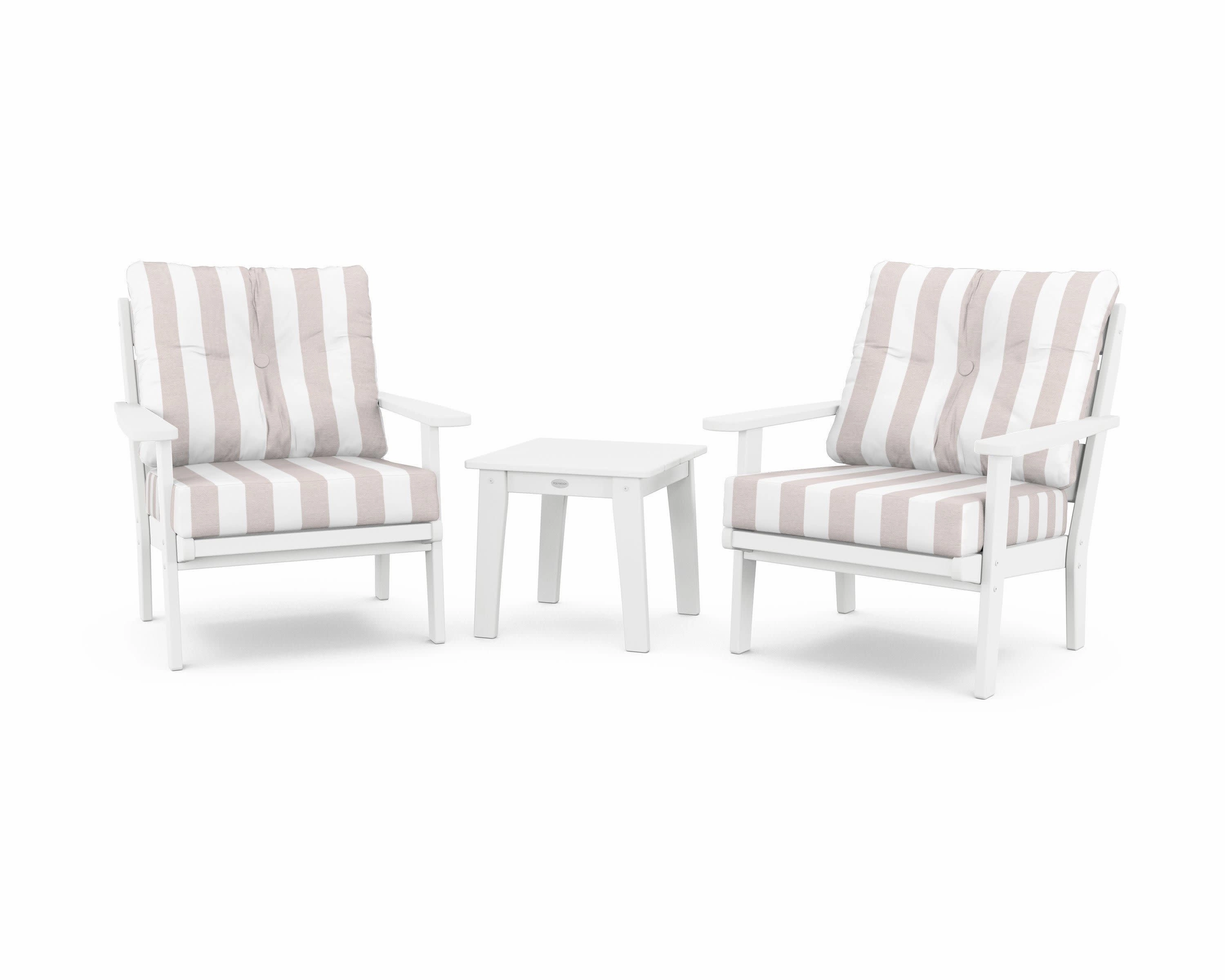 Lakeside 3-Piece Deep Seating Chair Set