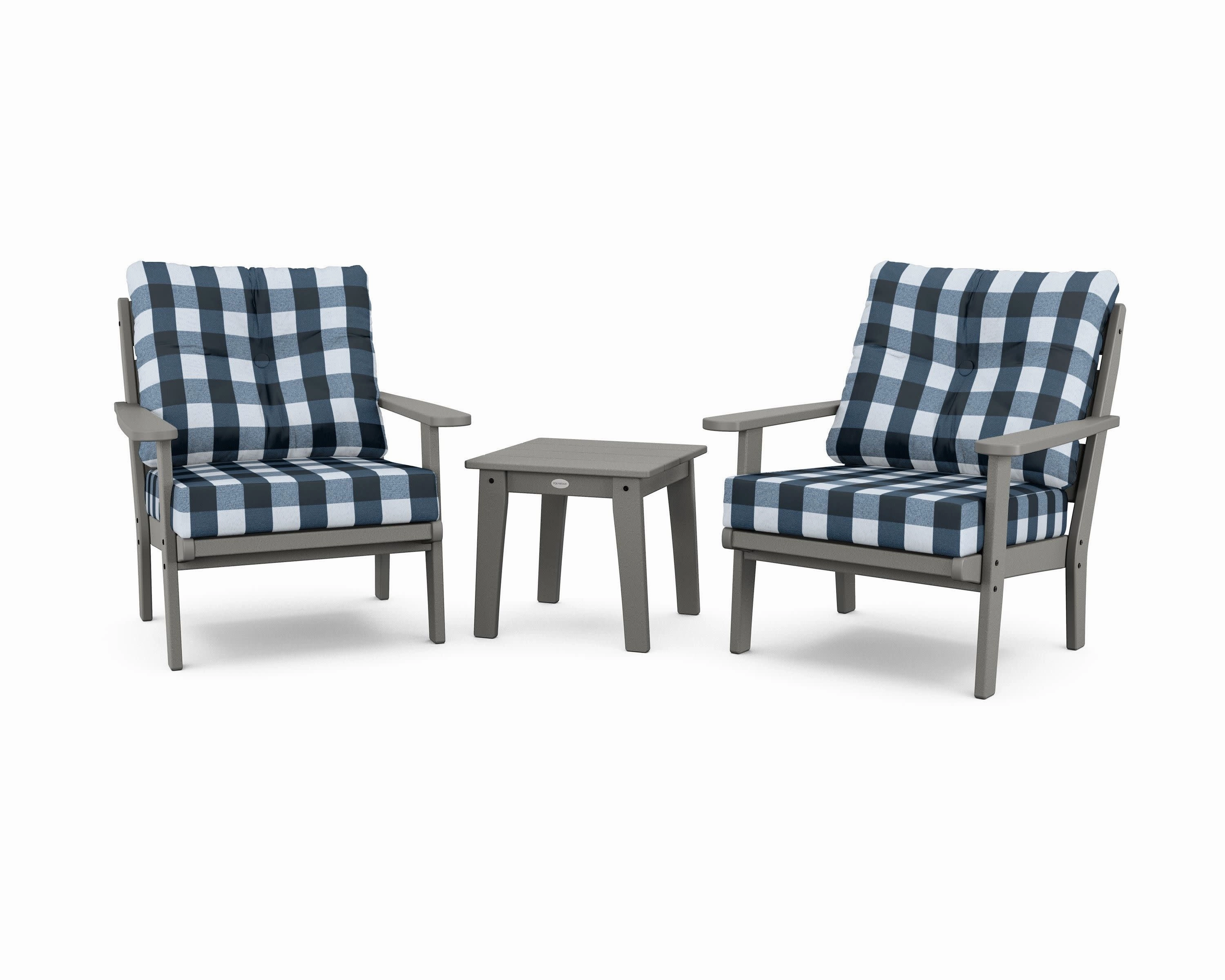 Lakeside 3-Piece Deep Seating Chair Set