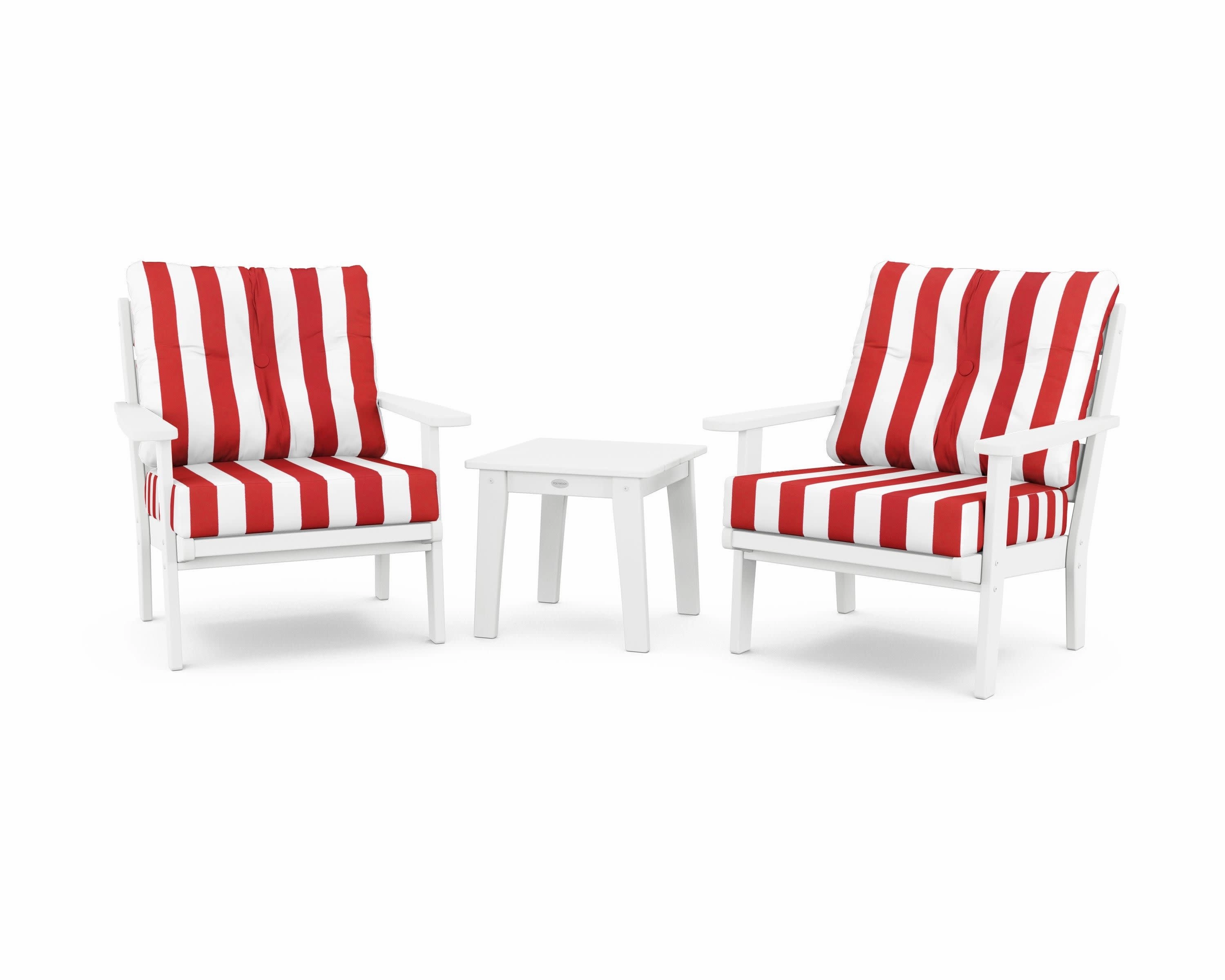 Lakeside 3-Piece Deep Seating Chair Set