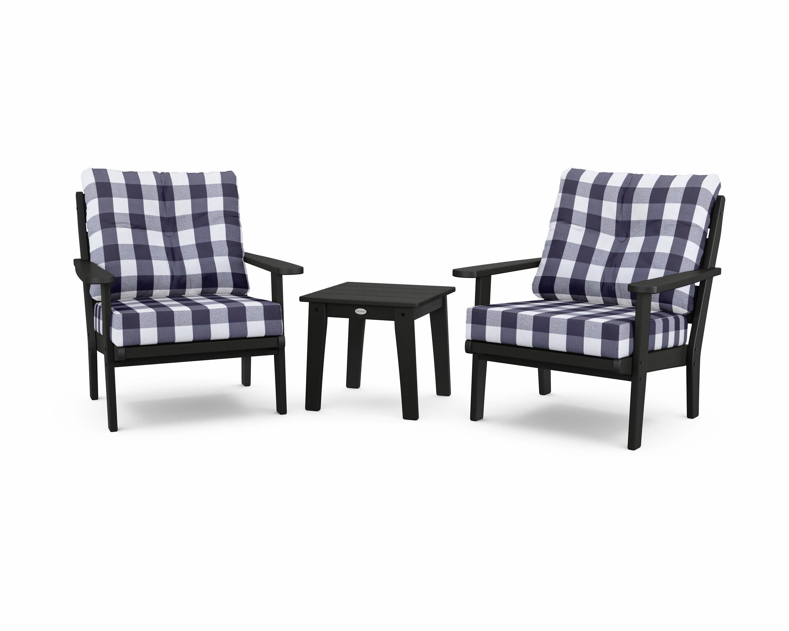 Lakeside 3-Piece Deep Seating Chair Set