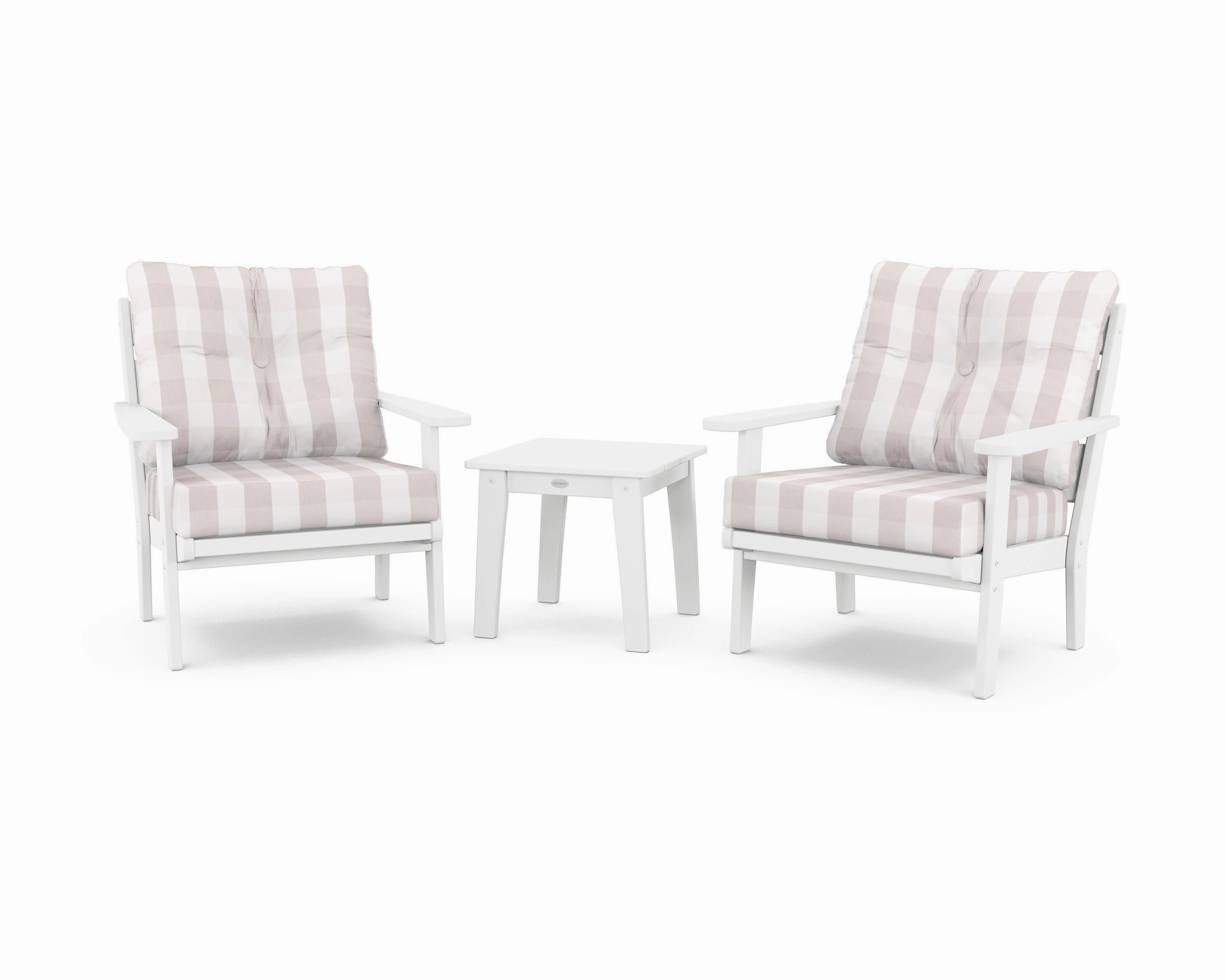Lakeside 3-Piece Deep Seating Chair Set