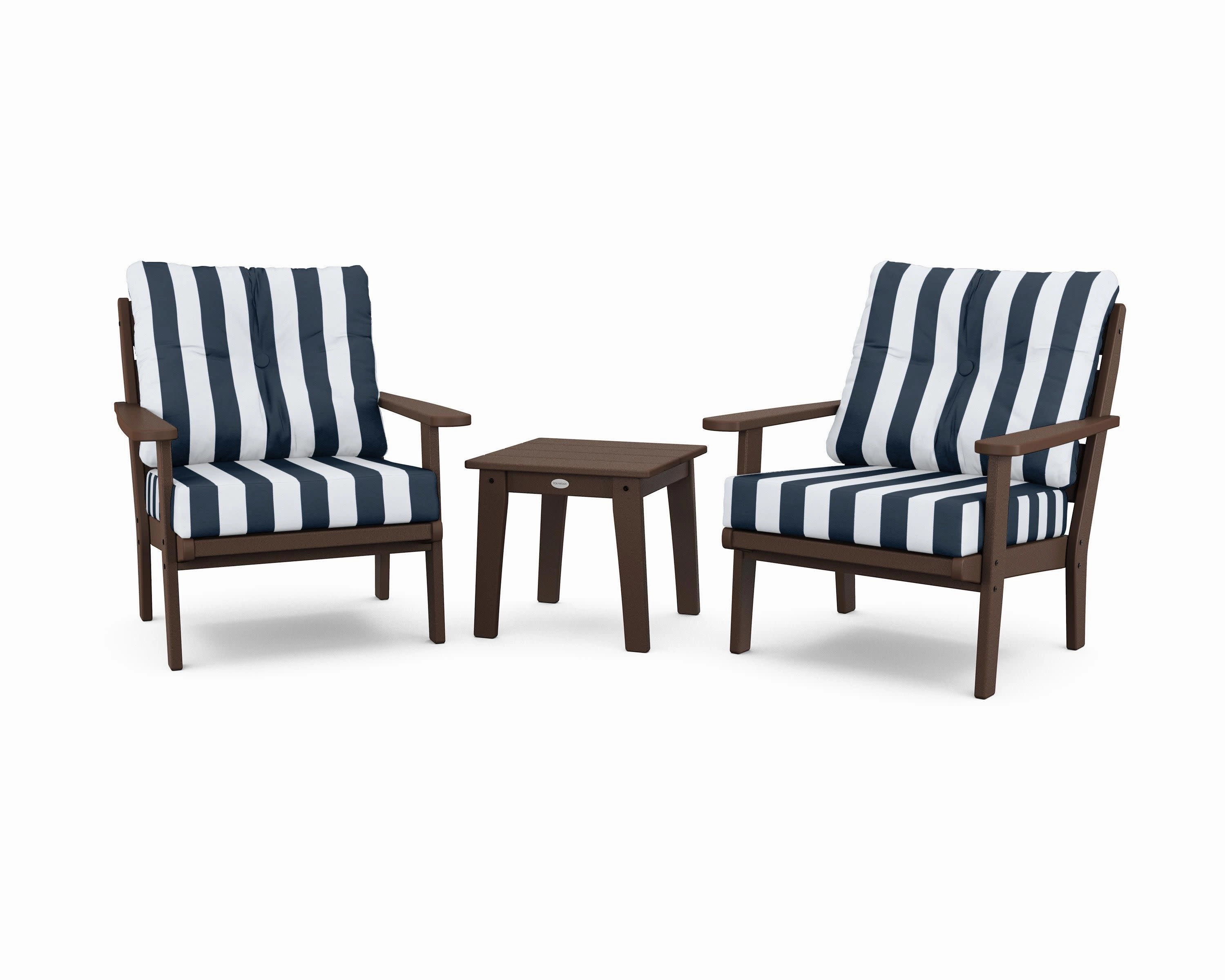 Lakeside 3-Piece Deep Seating Chair Set