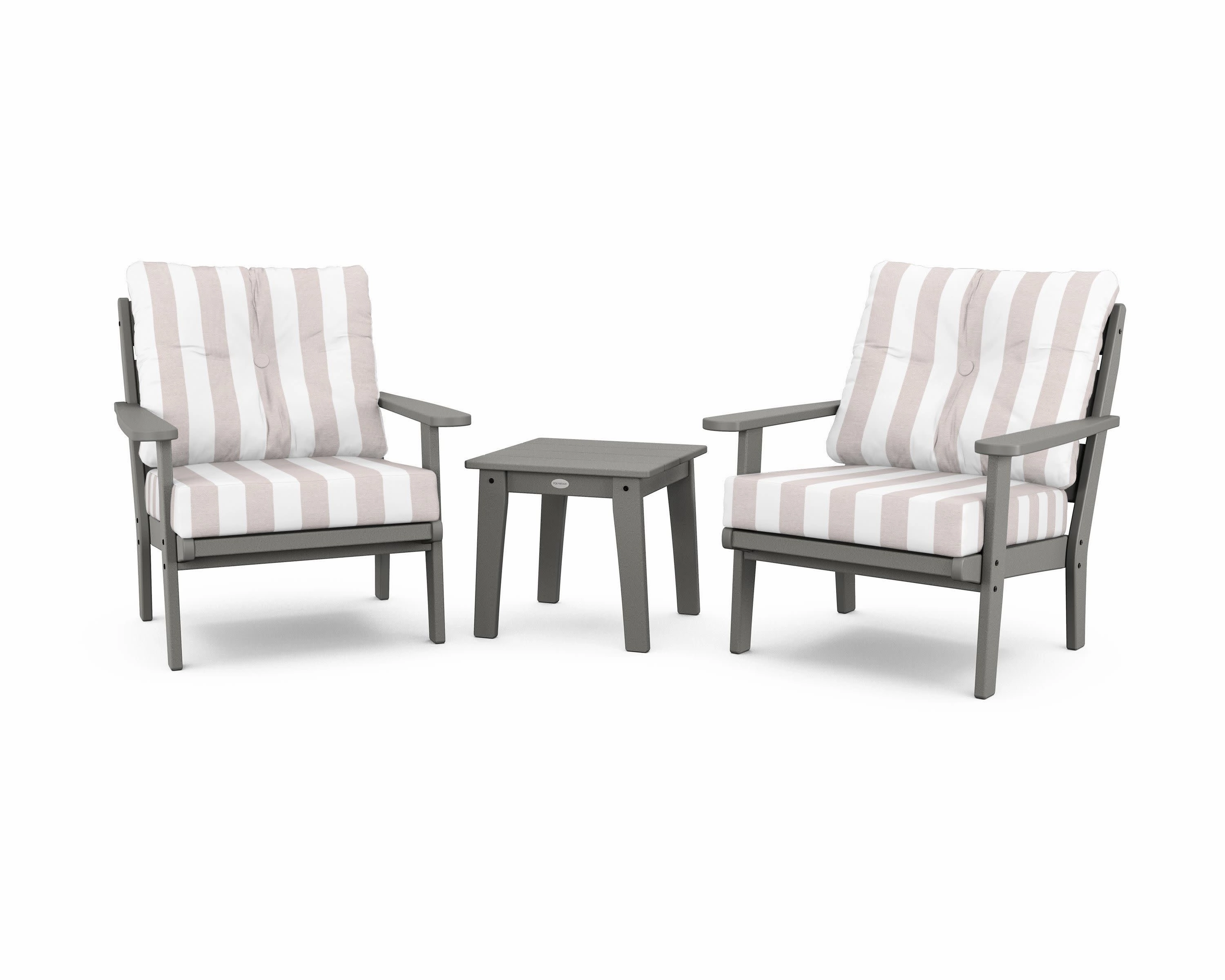 Lakeside 3-Piece Deep Seating Chair Set