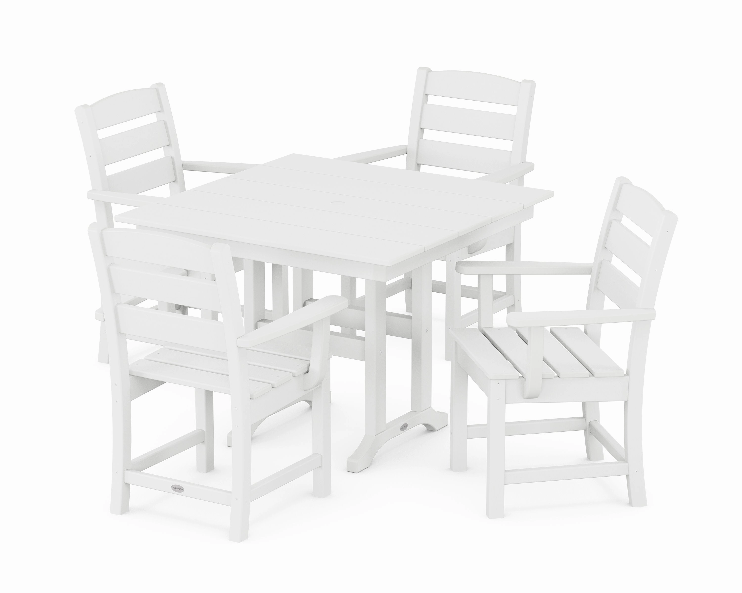Lakeside 5-Piece Farmhouse Dining Set