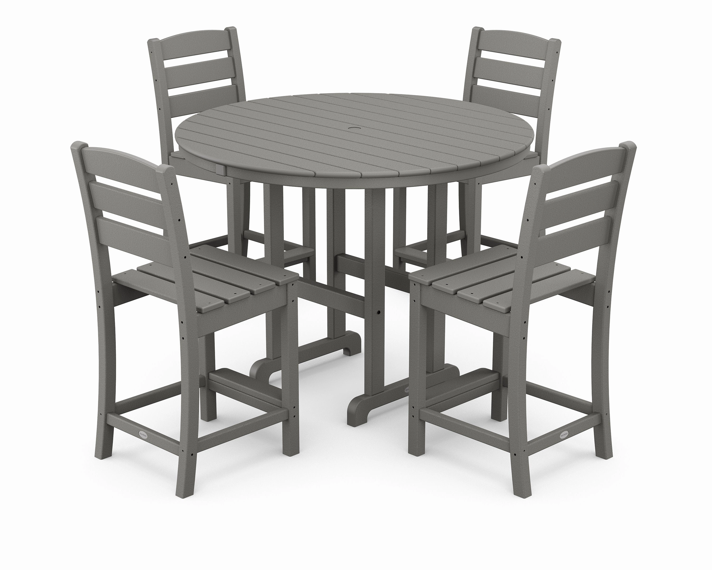 Lakeside 5-Piece Farmhouse Round Side Chair Counter Setoutdoor patio furniture set