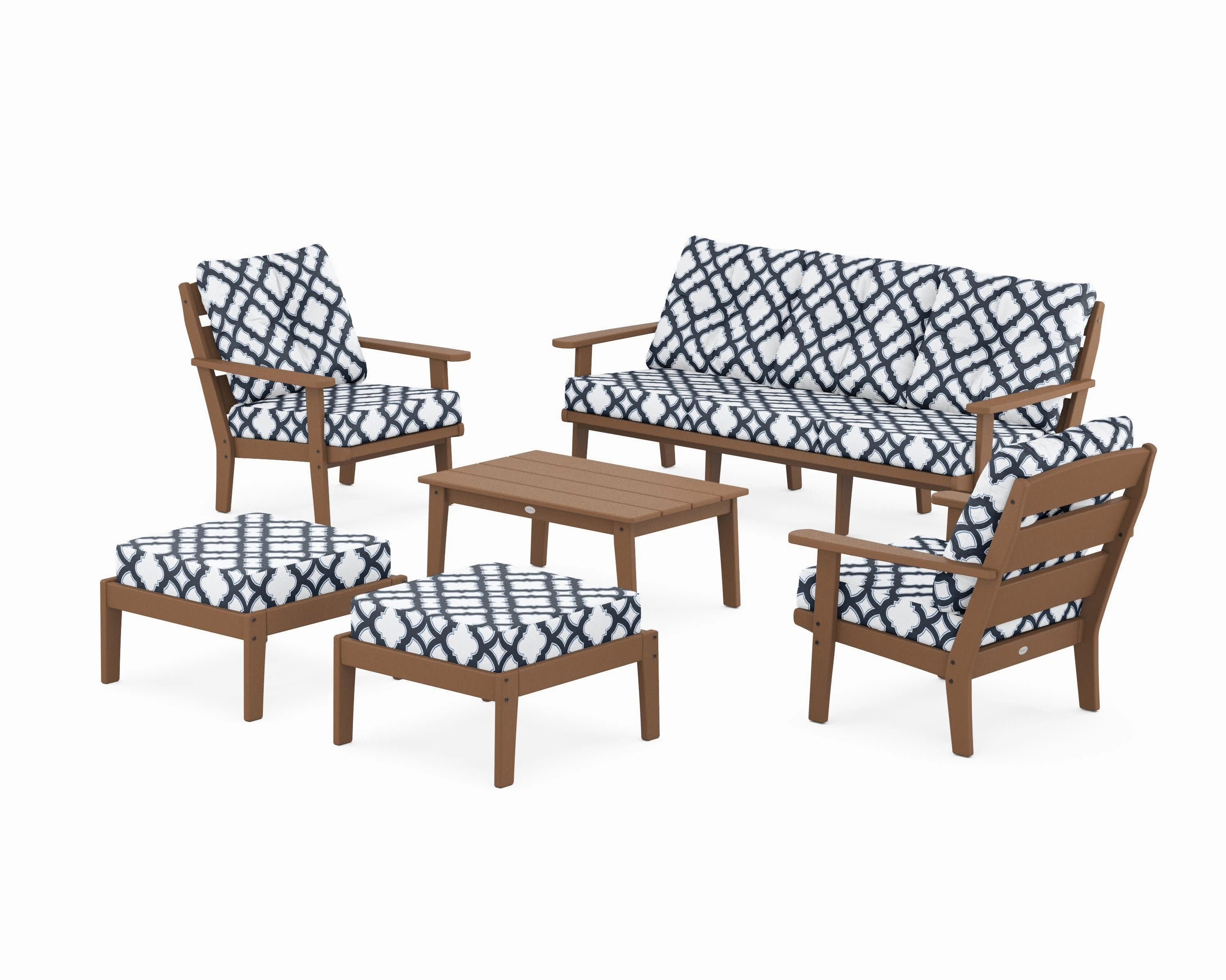 Lakeside 6-Piece Lounge Sofa Set