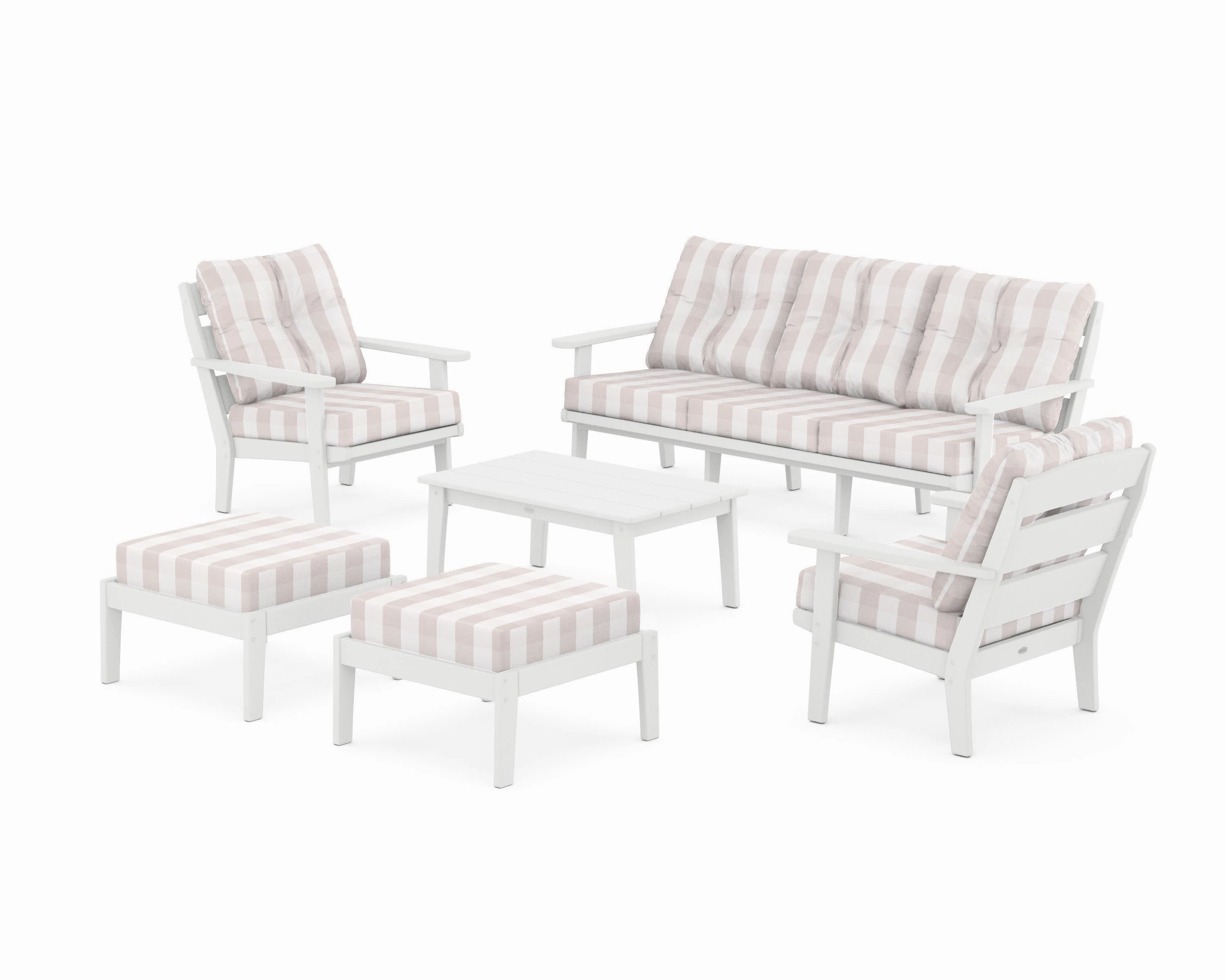 Lakeside 6-Piece Lounge Sofa Set