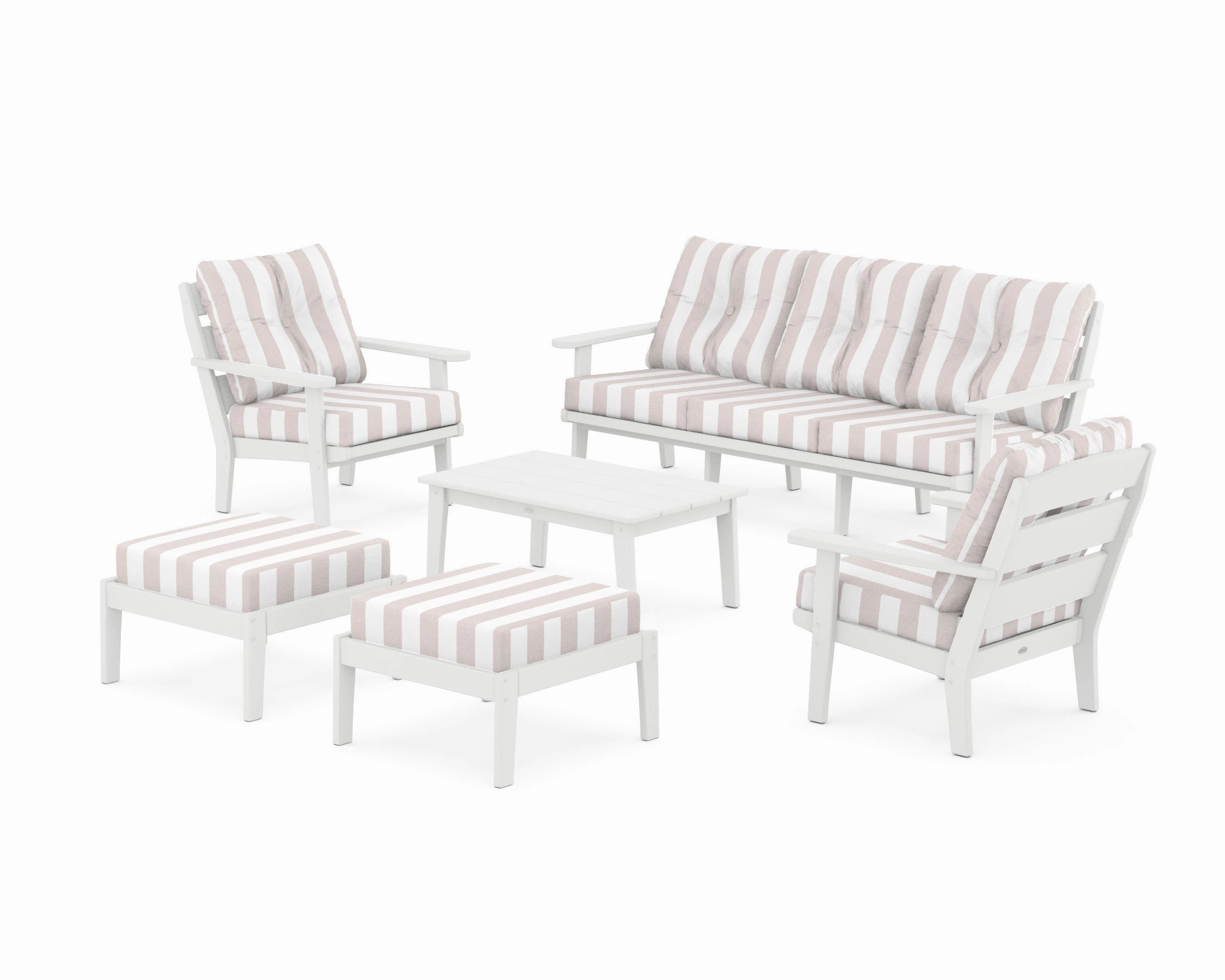 Lakeside 6-Piece Lounge Sofa Set