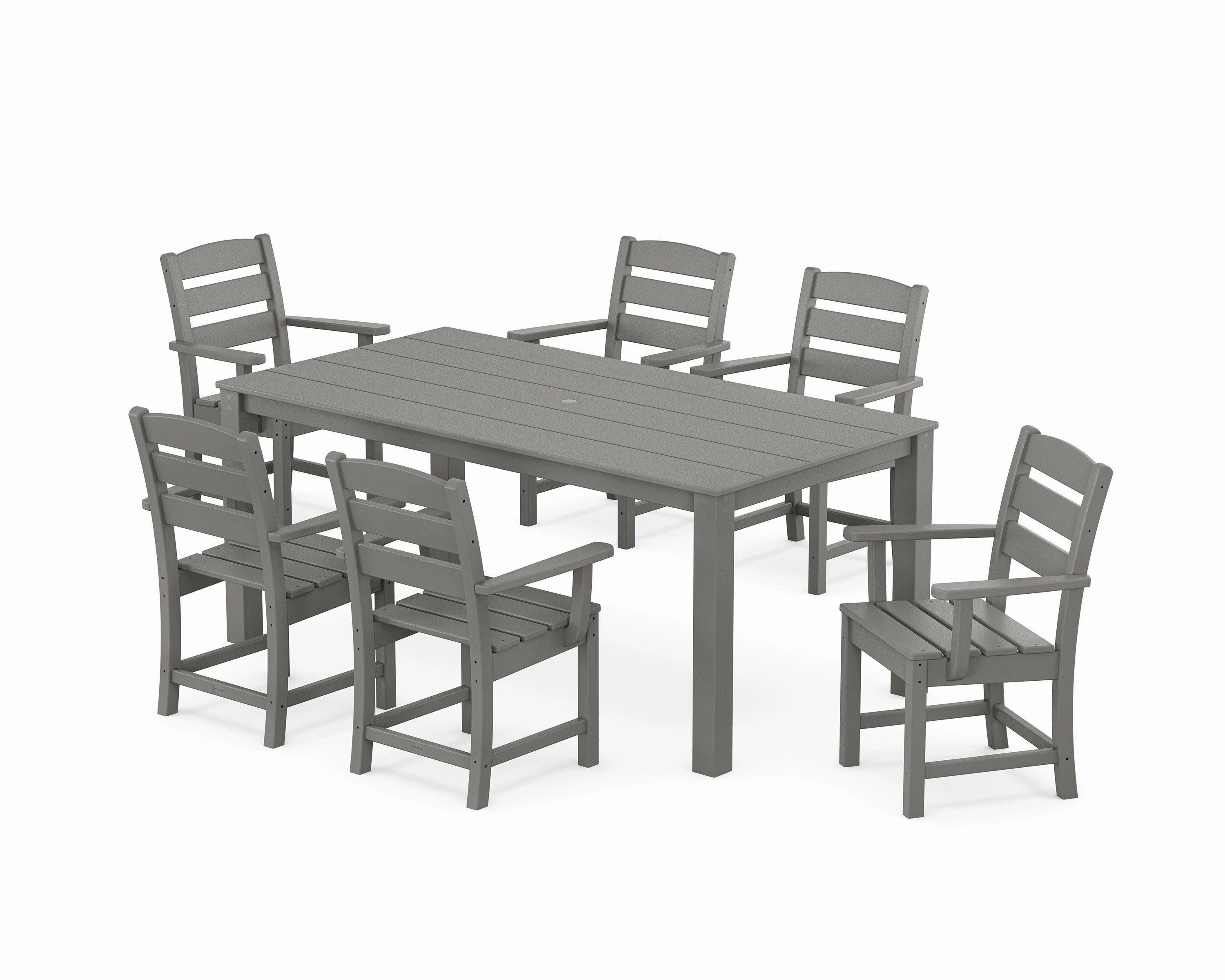 Lakeside Arm Chair 7-Piece Parsons Dining Setoutdoor patio furniture set
