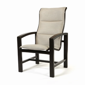 Lakeside Padded Sling High Back Dining Chairaluminum alloy outdoor sofa set